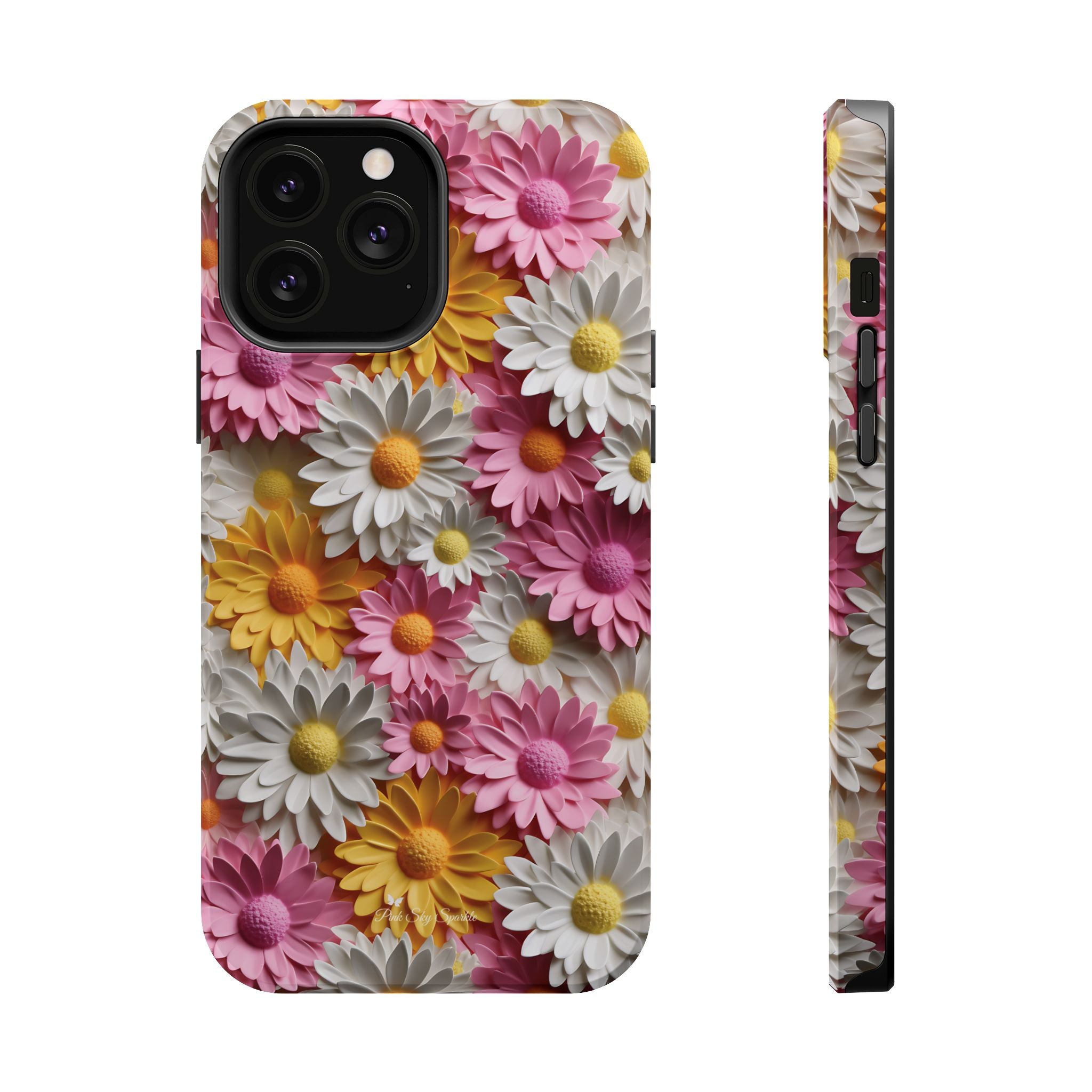Daisy Pop Magnetic iPhone Case - Vibrant Daisy Design for Stylish Protection