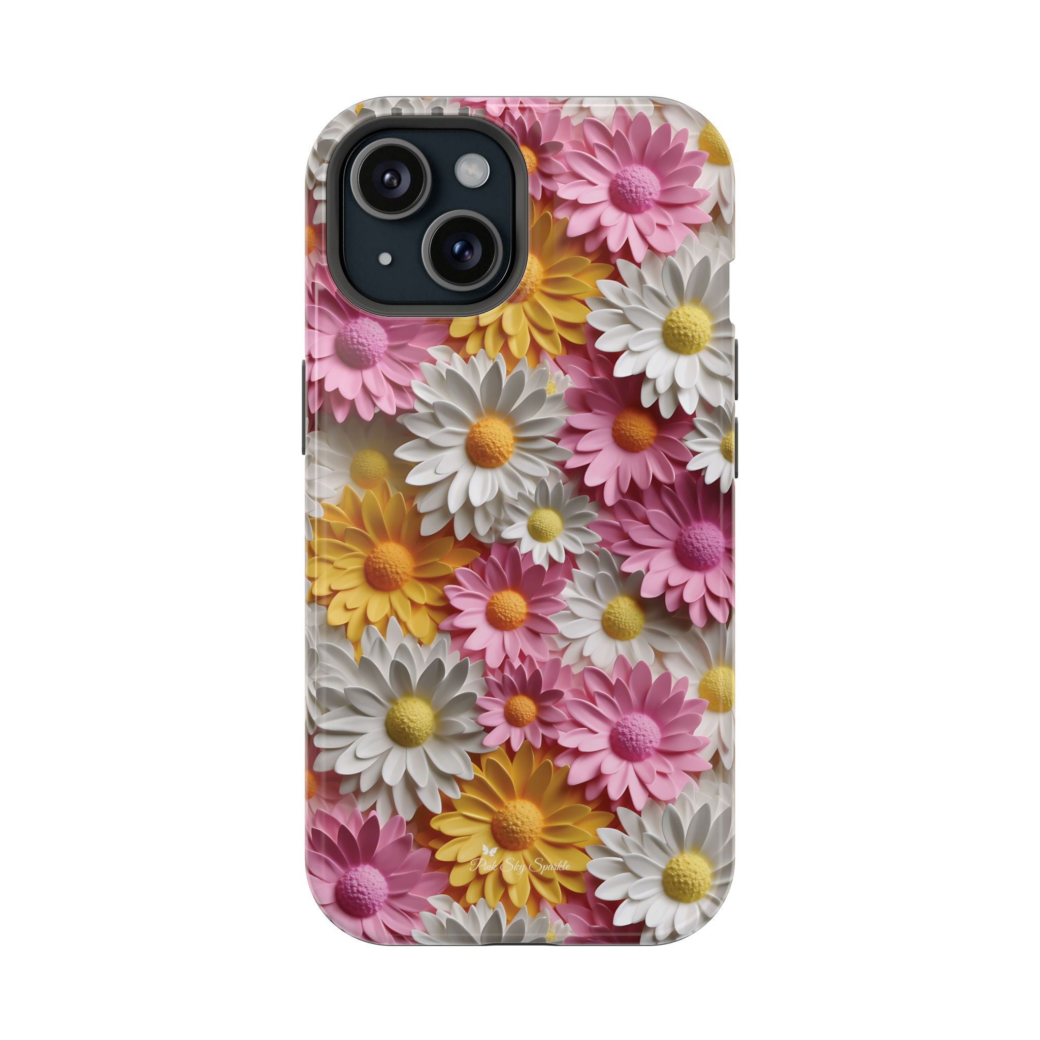 Daisy Pop Magnetic iPhone Case - Vibrant Daisy Design for Stylish Protection