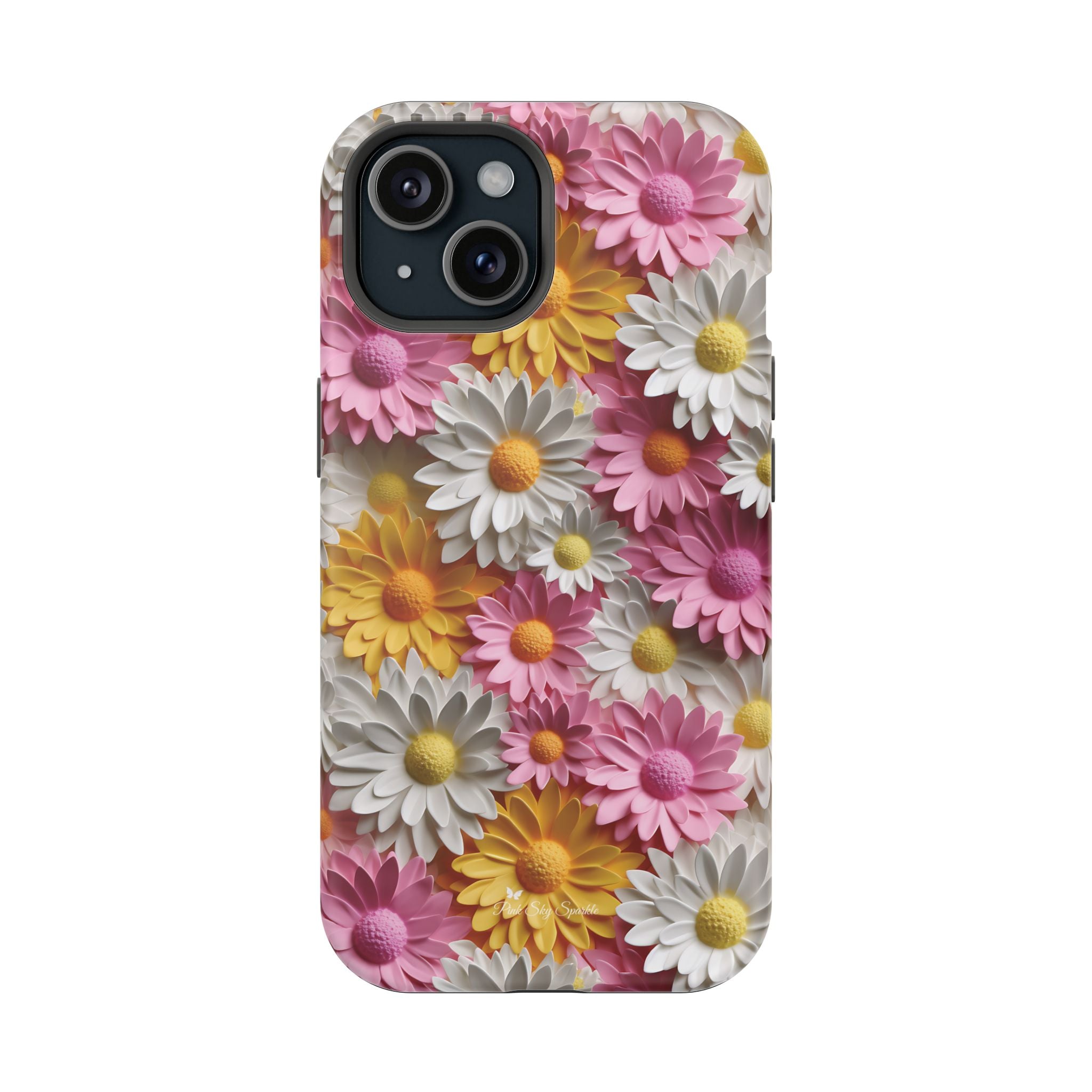 Daisy Pop Magnetic iPhone Case - Vibrant Daisy Design for Stylish Protection