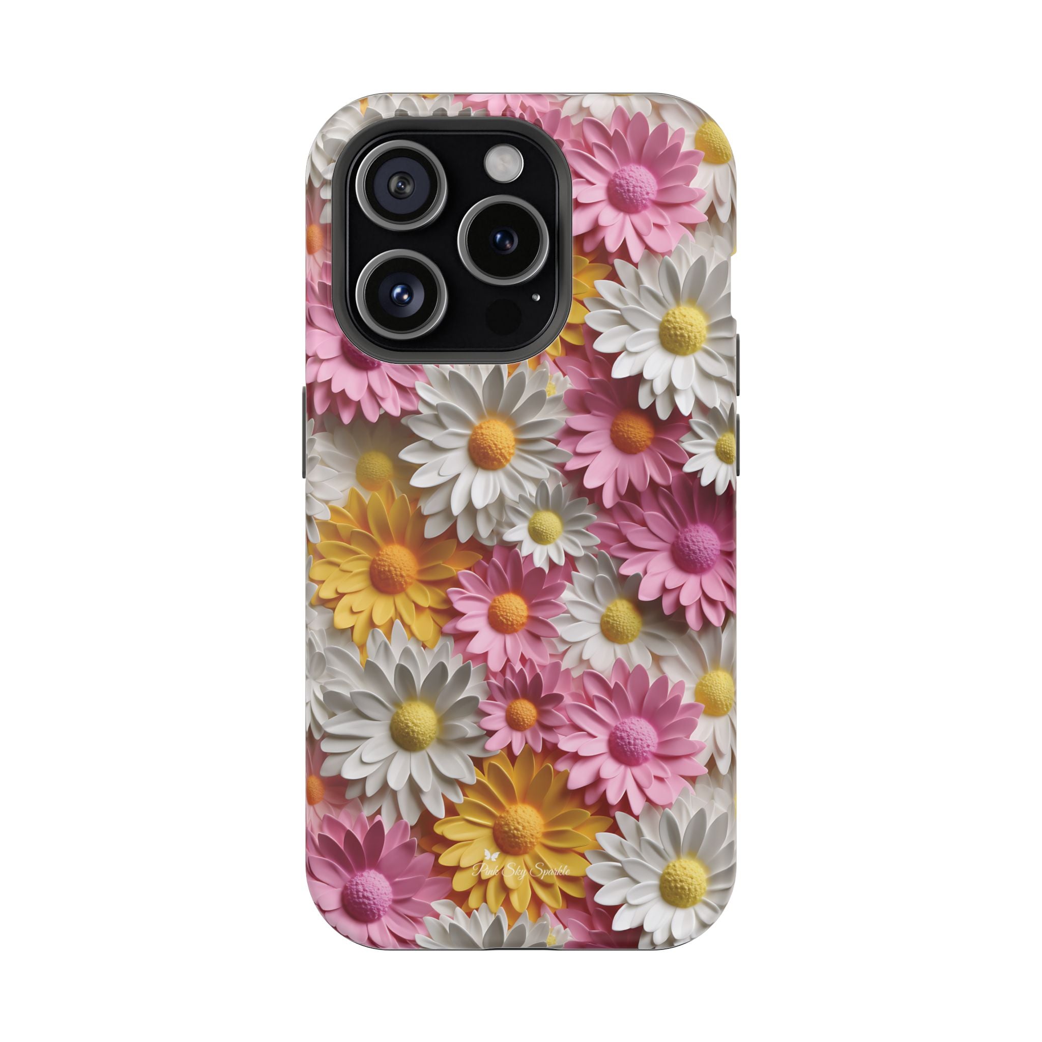 Daisy Pop Magnetic iPhone Case - Vibrant Daisy Design for Stylish Protection