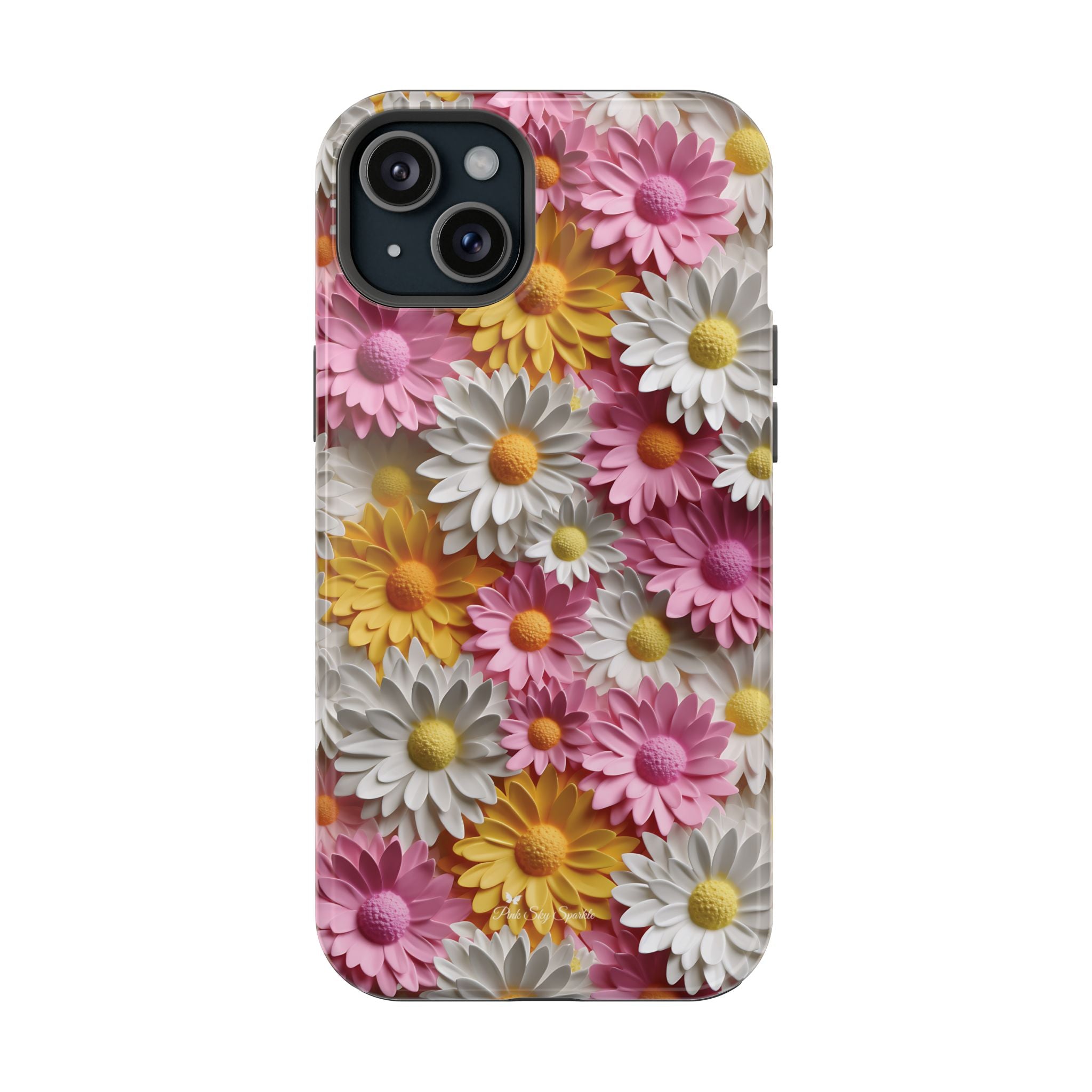 Daisy Pop Magnetic iPhone Case - Vibrant Daisy Design for Stylish Protection