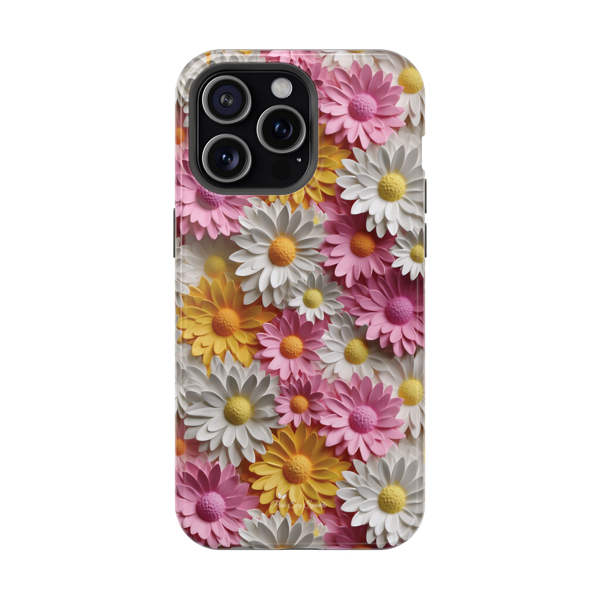 Daisy Pop Magnetic iPhone Case - Vibrant Daisy Design for Stylish Protection