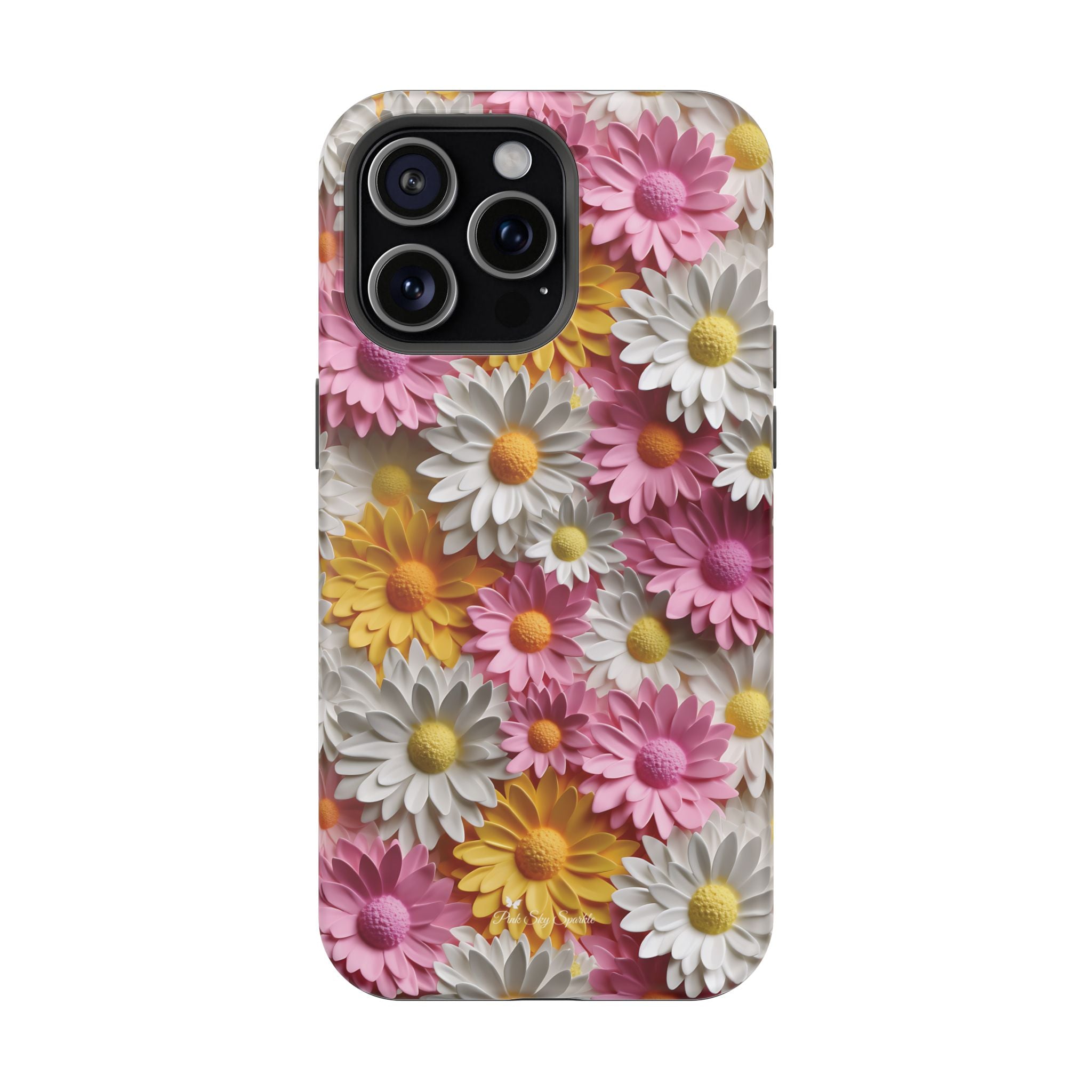 Daisy Pop Magnetic iPhone Case - Vibrant Daisy Design for Stylish Protection