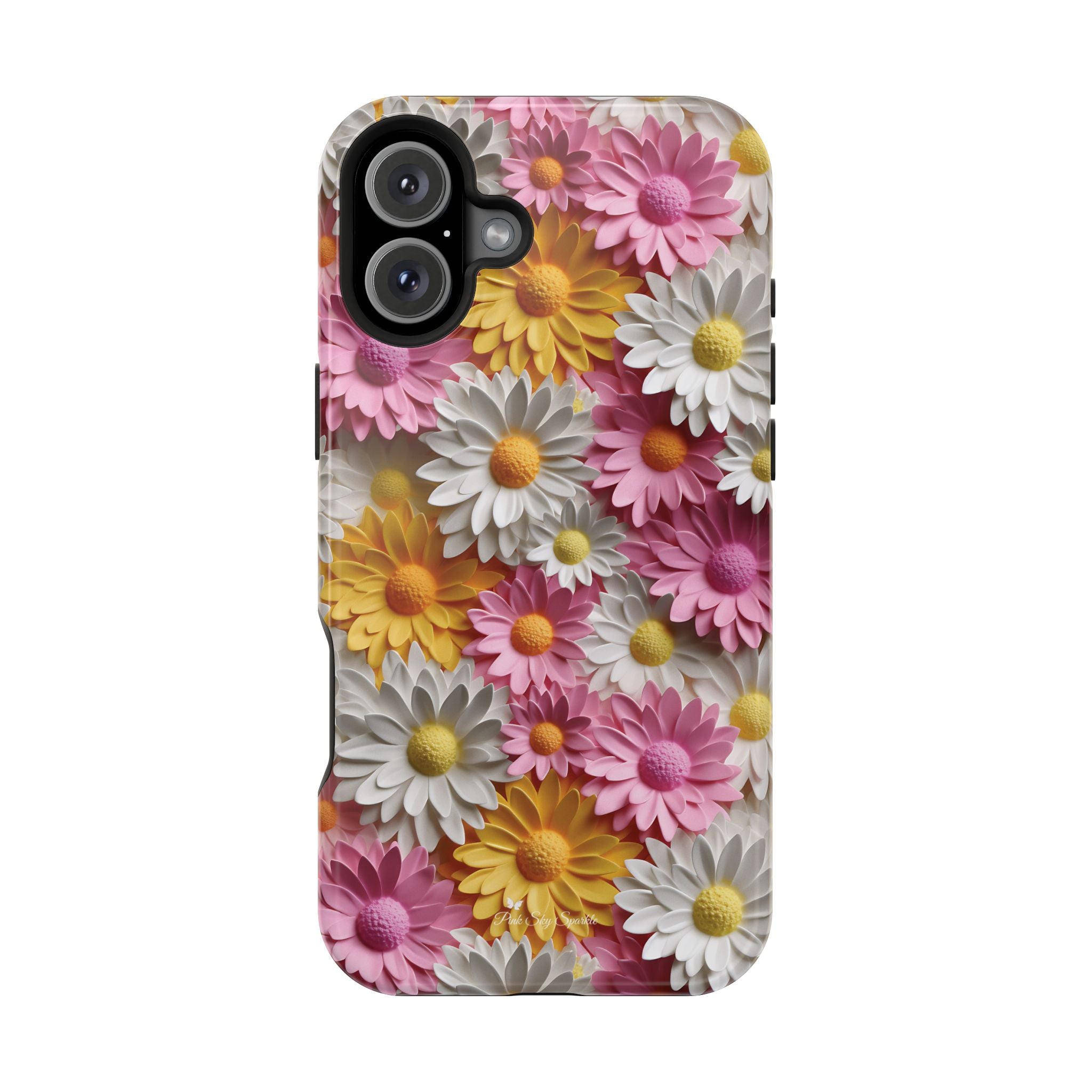 Daisy Pop Magnetic iPhone Case - Vibrant Daisy Design for Stylish Protection