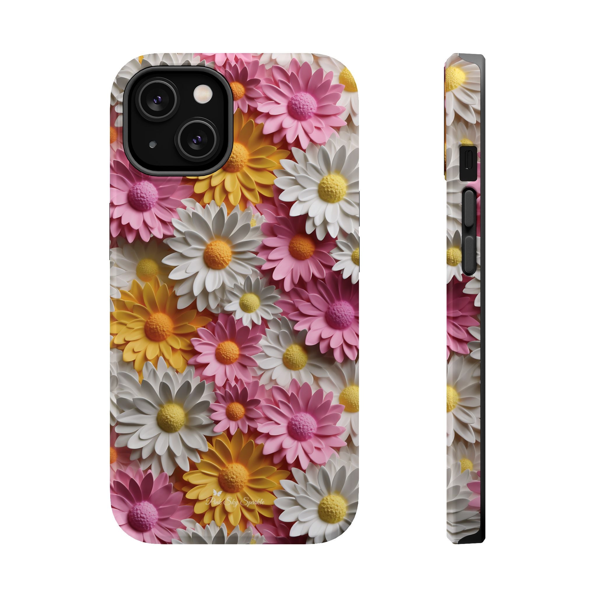 Daisy Pop Magnetic iPhone Case - Vibrant Daisy Design for Stylish Protection