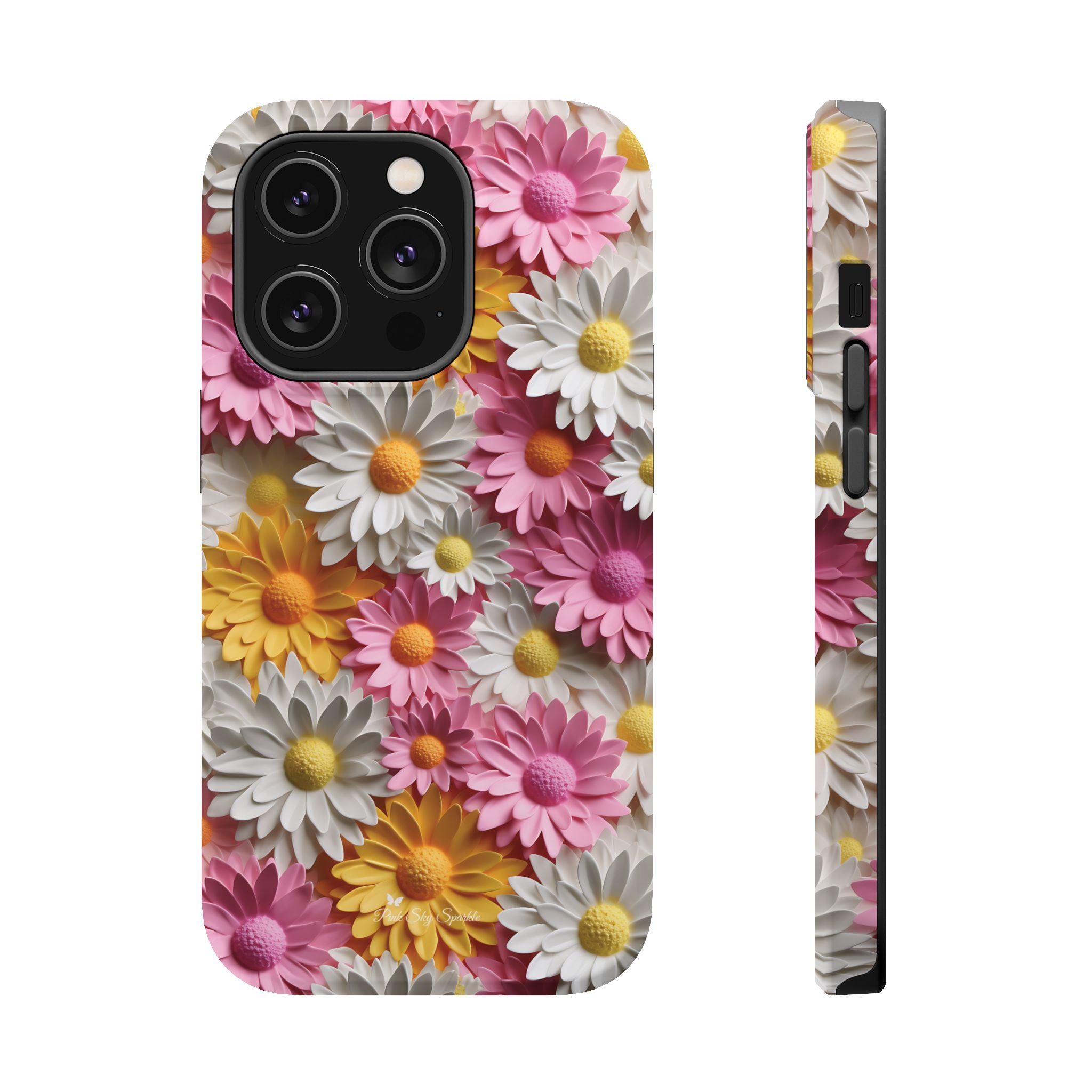 Daisy Pop Magnetic iPhone Case - Vibrant Daisy Design for Stylish Protection