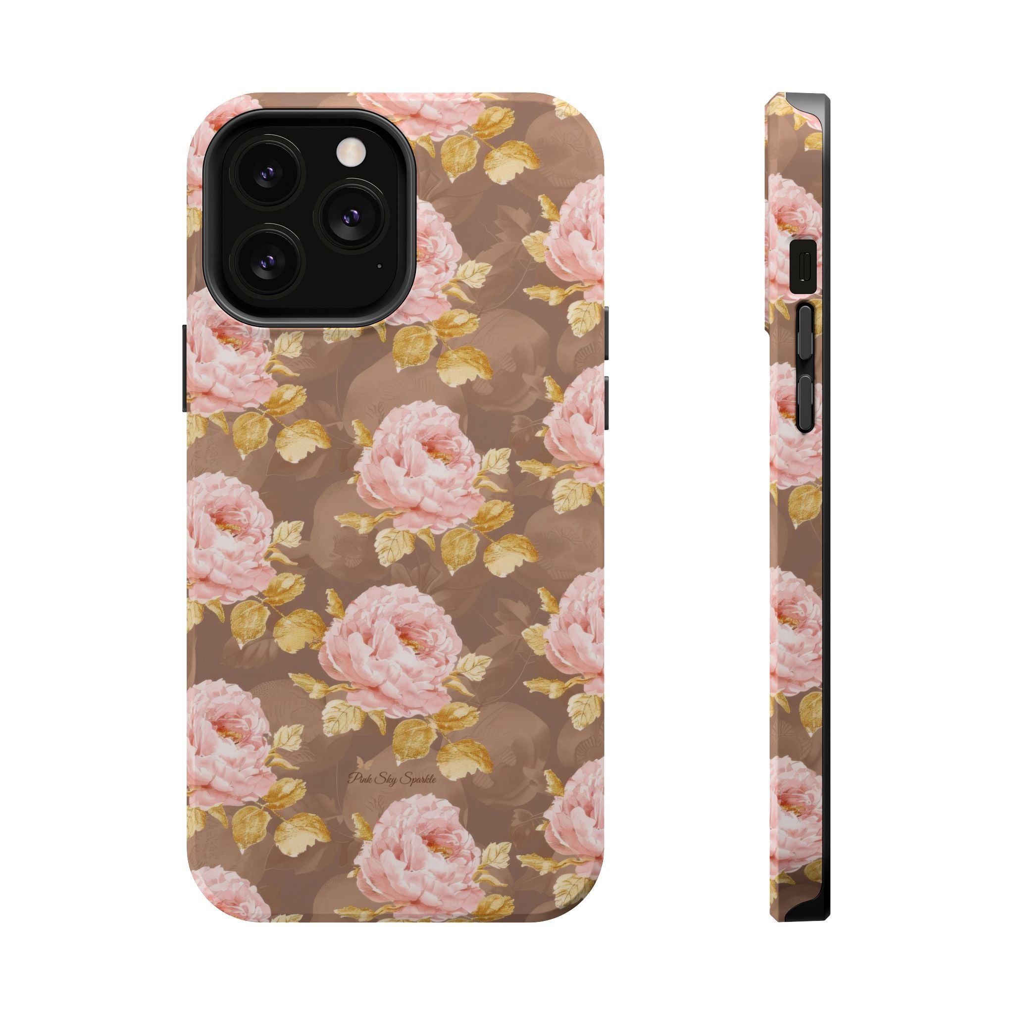 Golden Bloom Magnetic iPhone Case