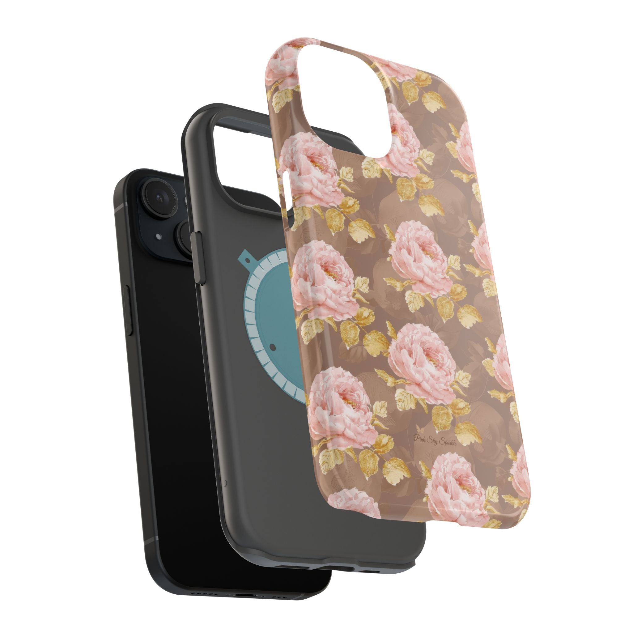 Golden Bloom Magnetic iPhone Case