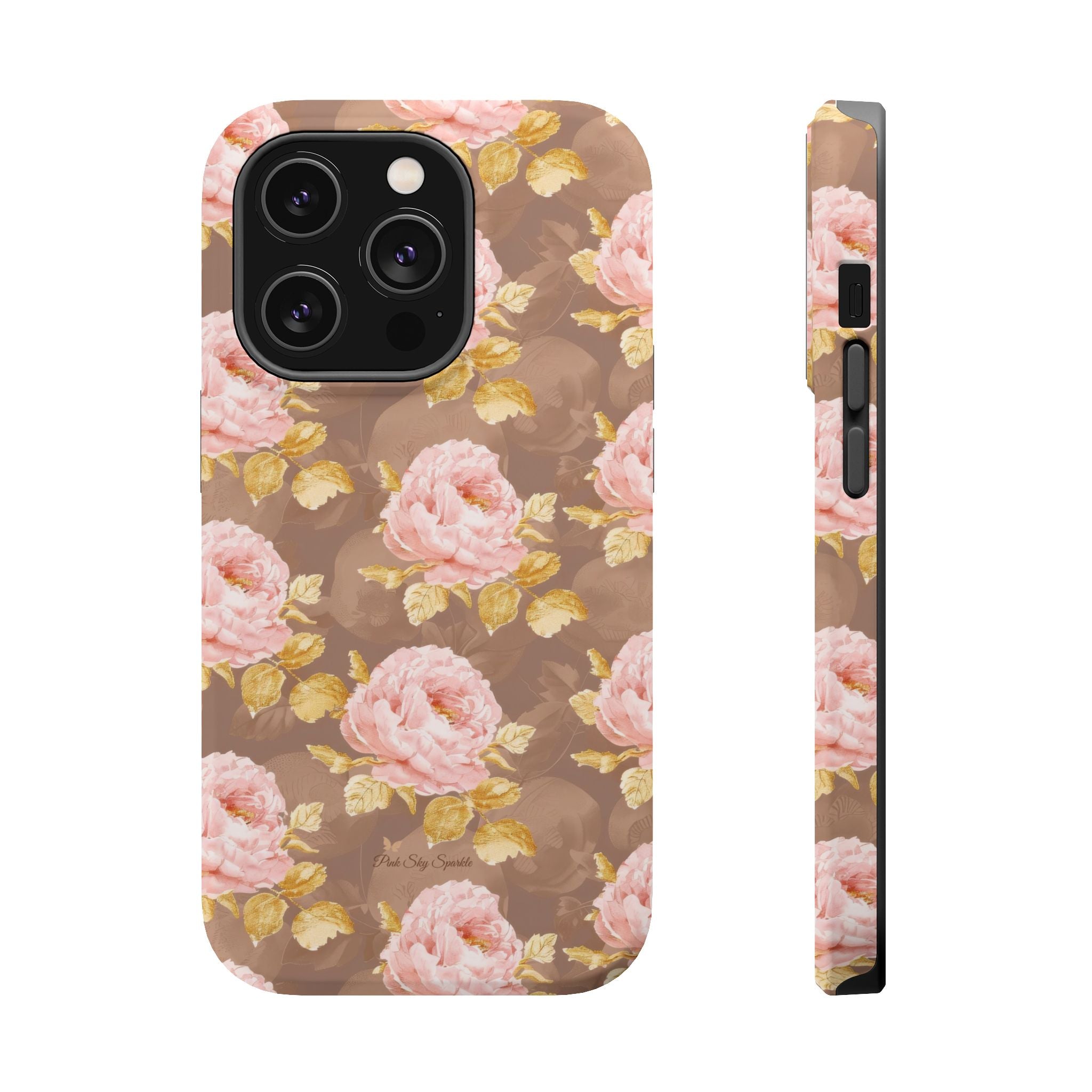 Golden Bloom Magnetic iPhone Case