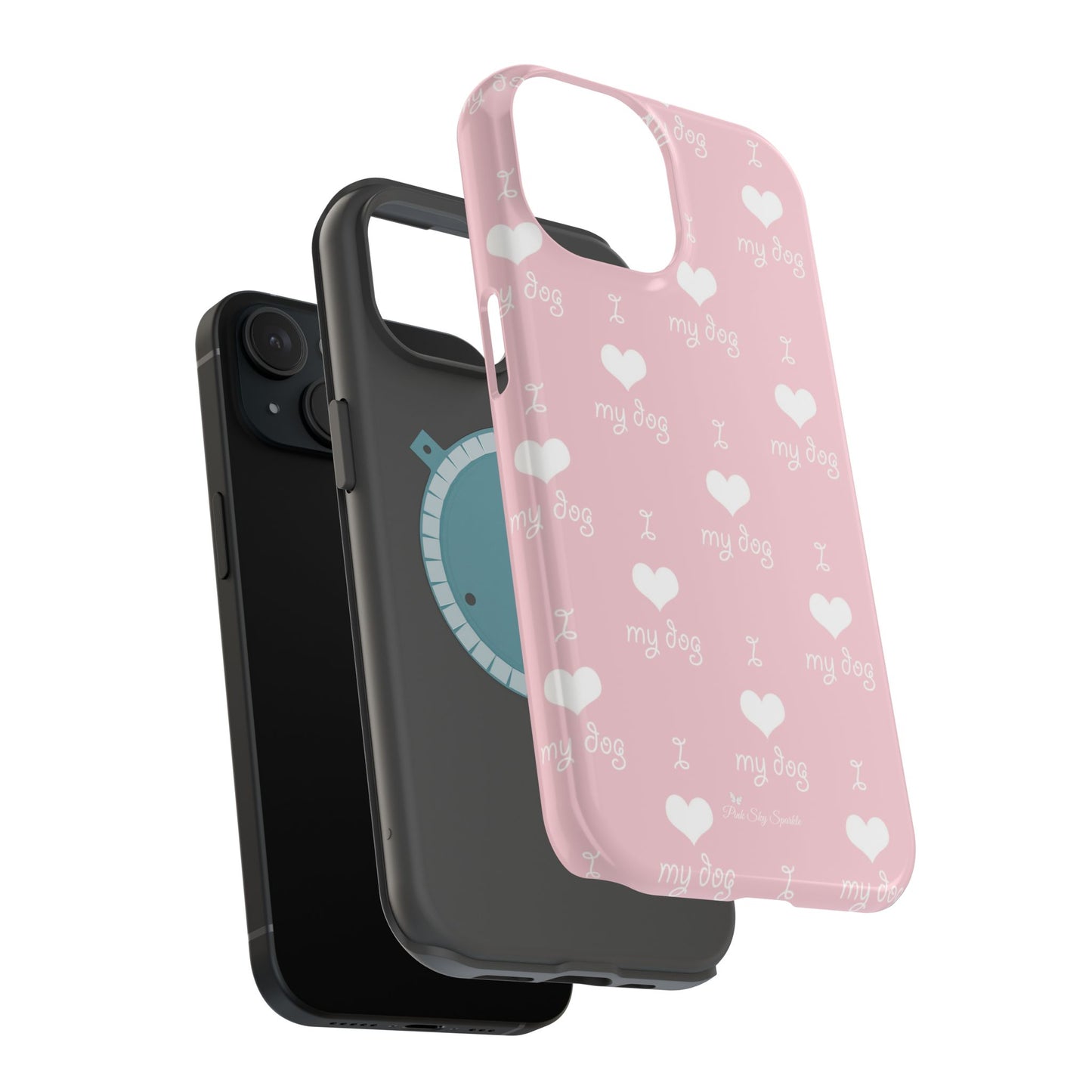I Love My Dog Magnetic iPhone Case