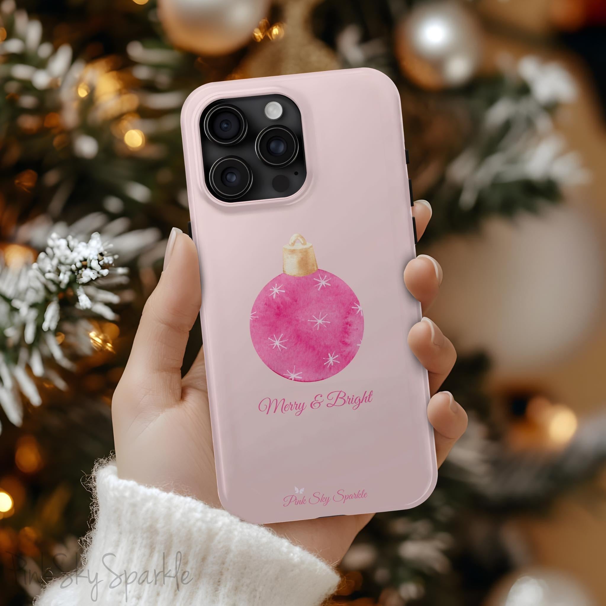 Merry & Bright Christmas Magnetic iPhone Case