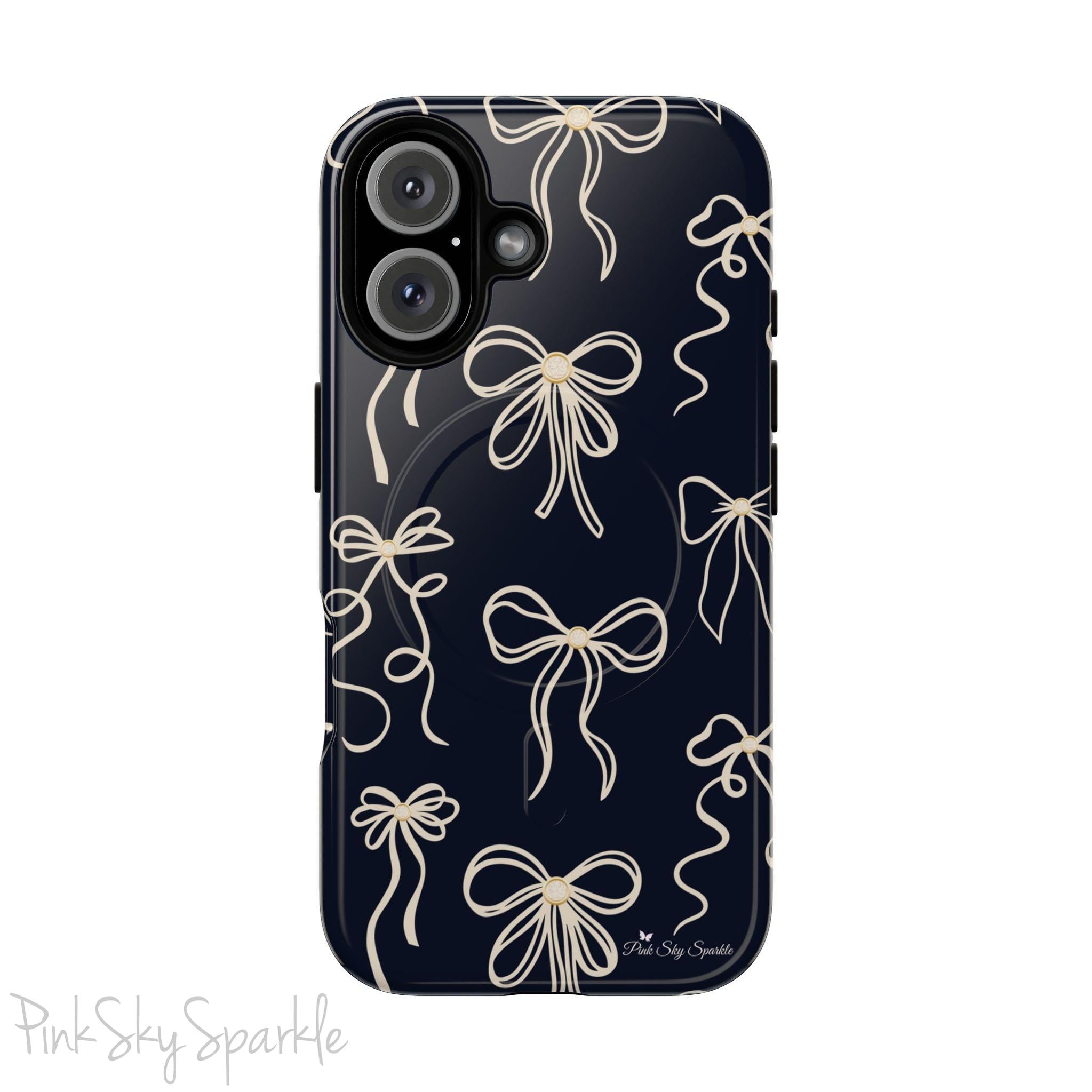 Midnight Bows Magnetic iPhone Case