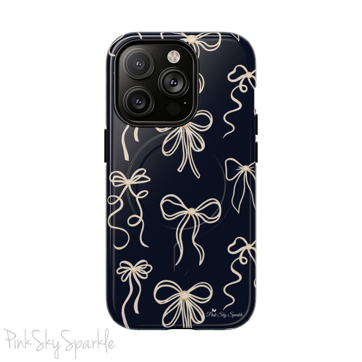 Midnight Bows Magnetic iPhone Case