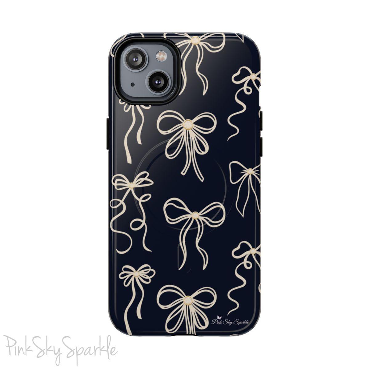 Midnight Bows Magnetic iPhone Case
