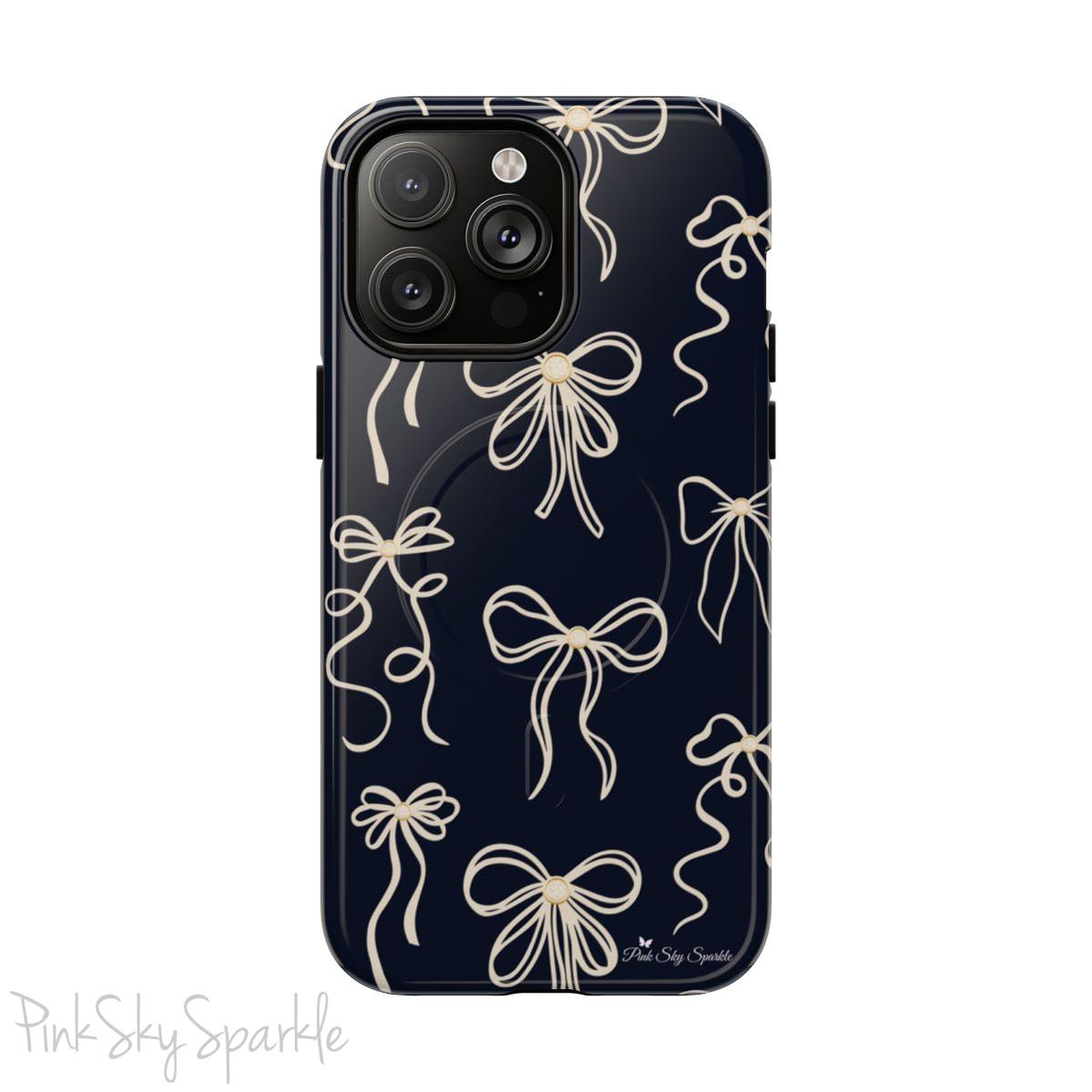Midnight Bows Magnetic iPhone Case