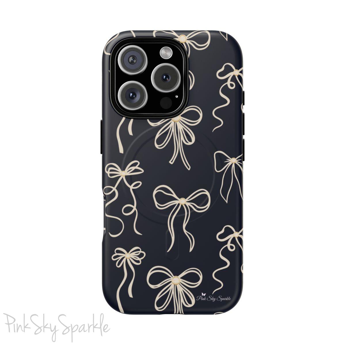 Midnight Bows Magnetic iPhone Case