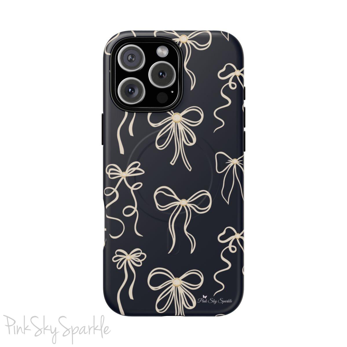 Midnight Bows Magnetic iPhone Case