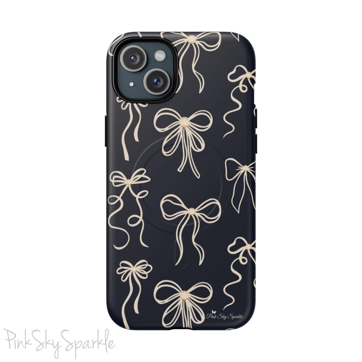 Midnight Bows Magnetic iPhone Case