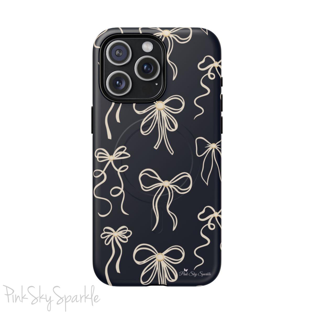 Midnight Bows Magnetic iPhone Case