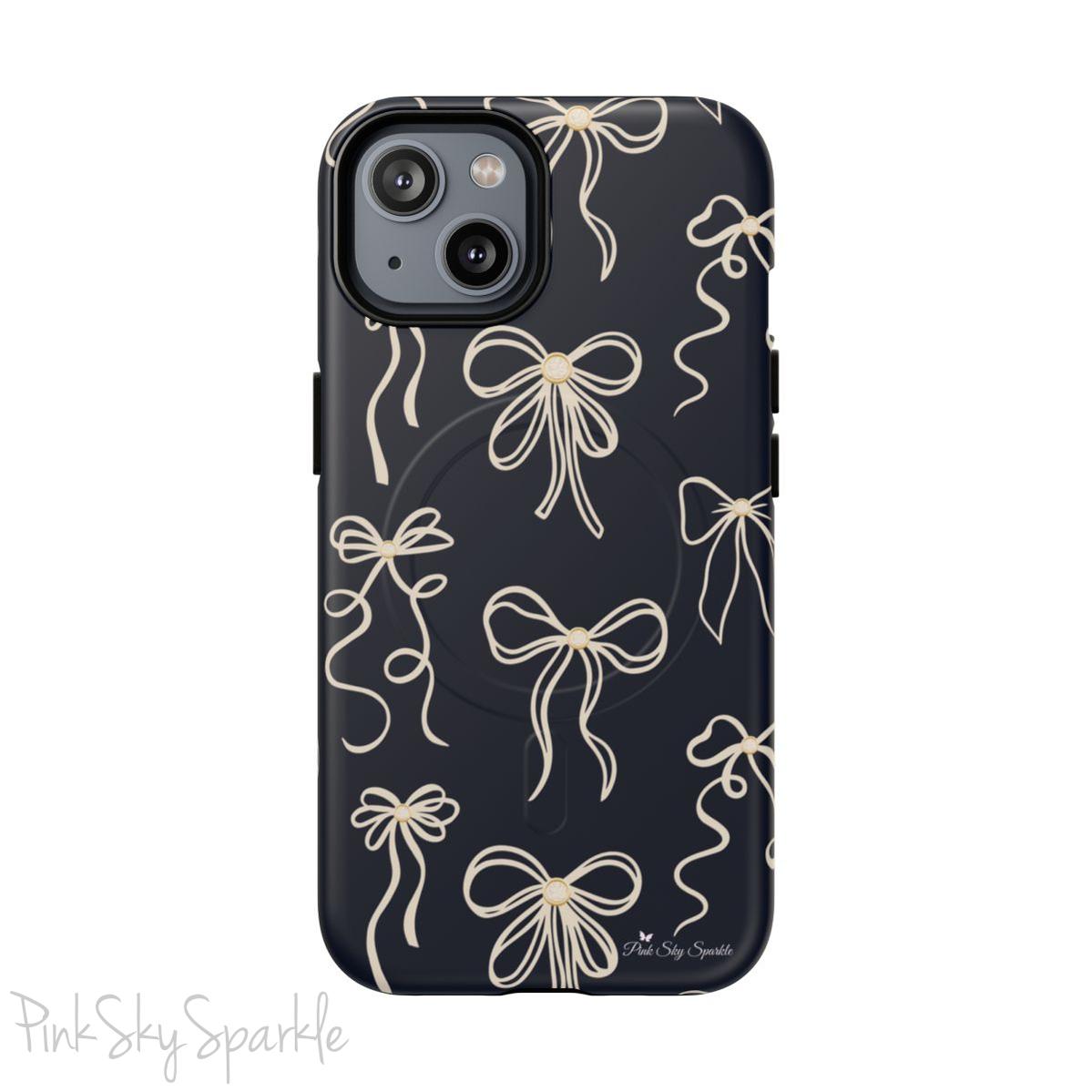 Midnight Bows Magnetic iPhone Case