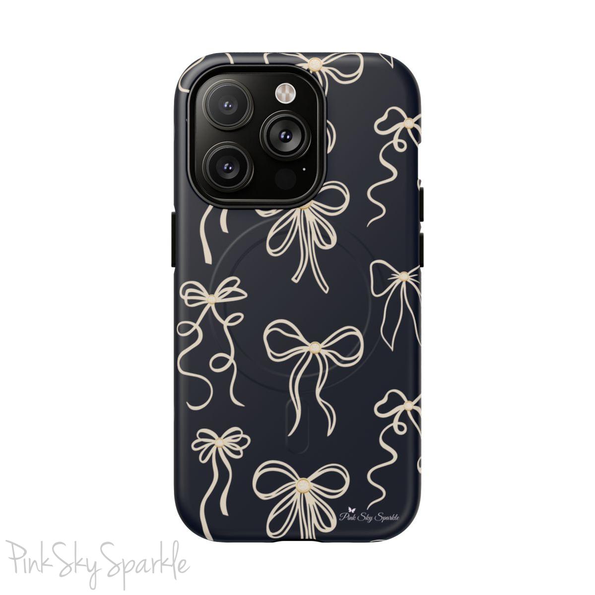 Midnight Bows Magnetic iPhone Case