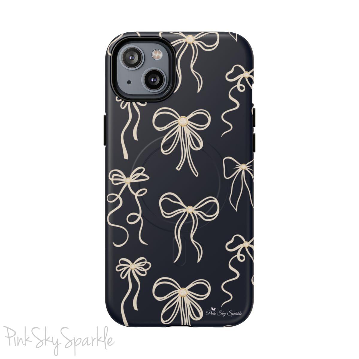 Midnight Bows Magnetic iPhone Case