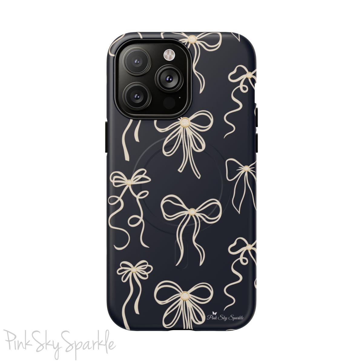Midnight Bows Magnetic iPhone Case
