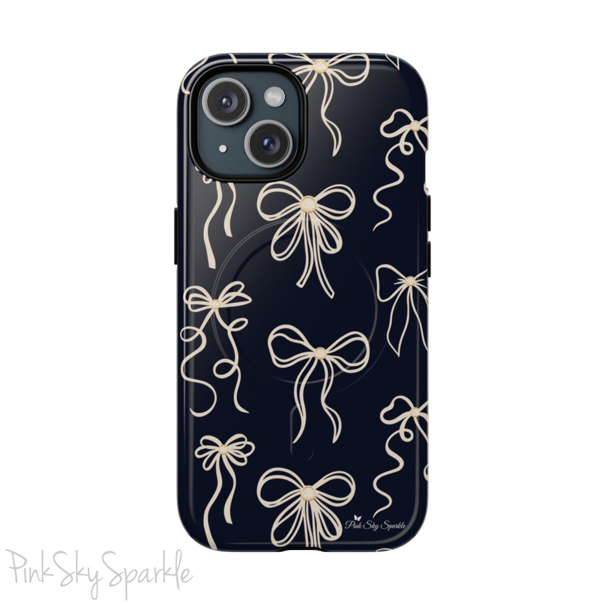 Midnight Bows Magnetic iPhone Case