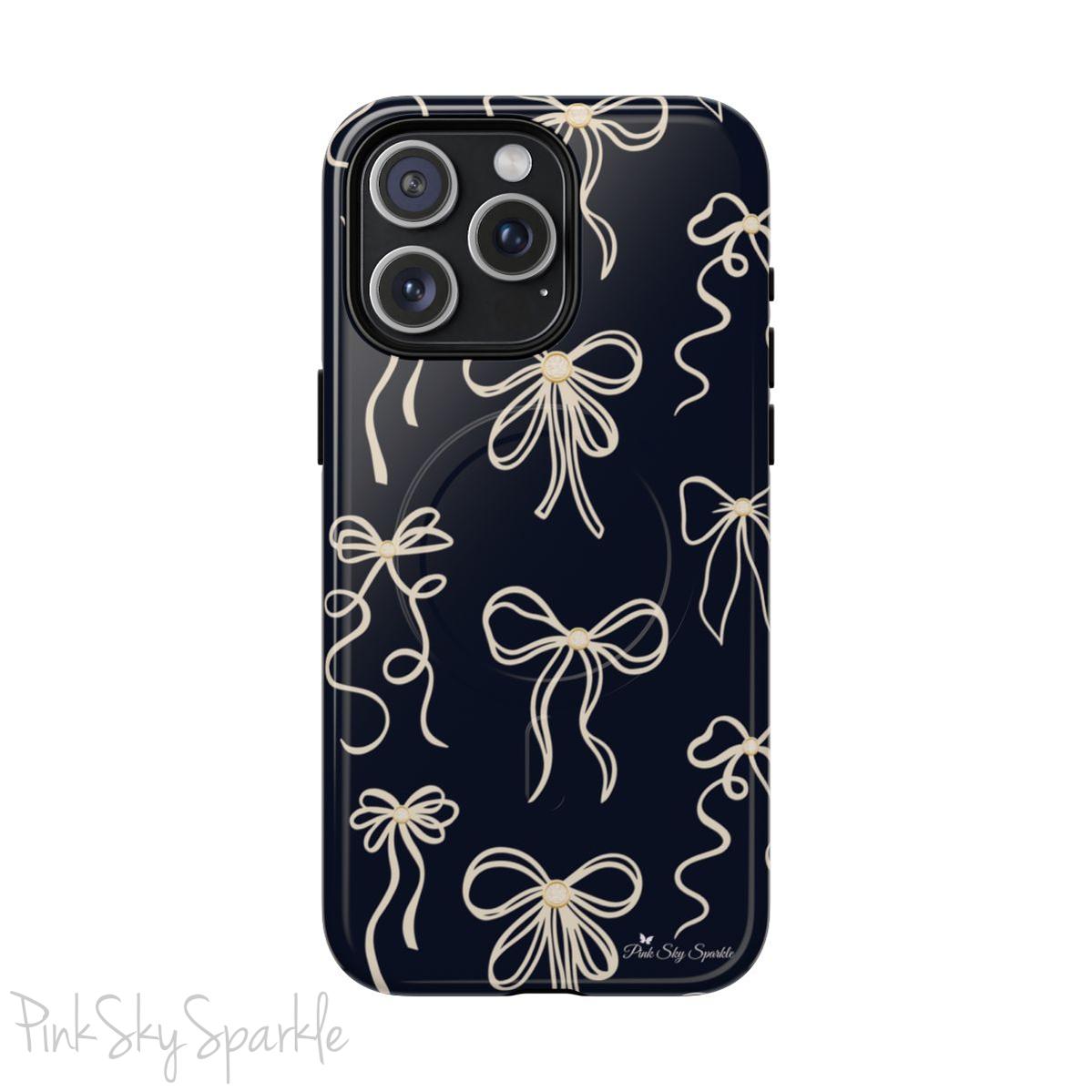 Midnight Bows Magnetic iPhone Case