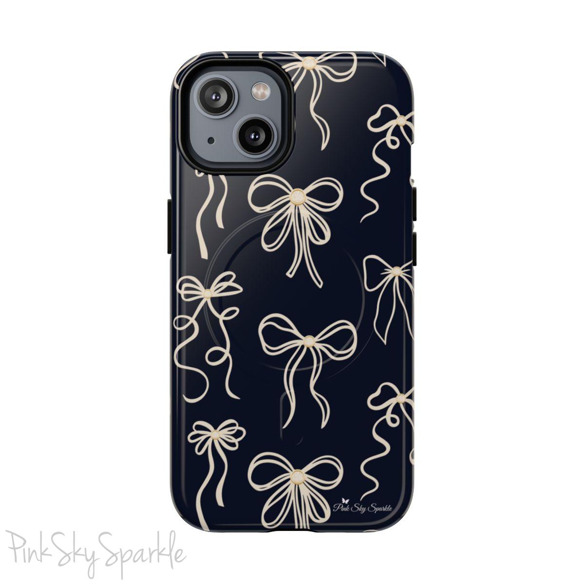 Midnight Bows Magnetic iPhone Case