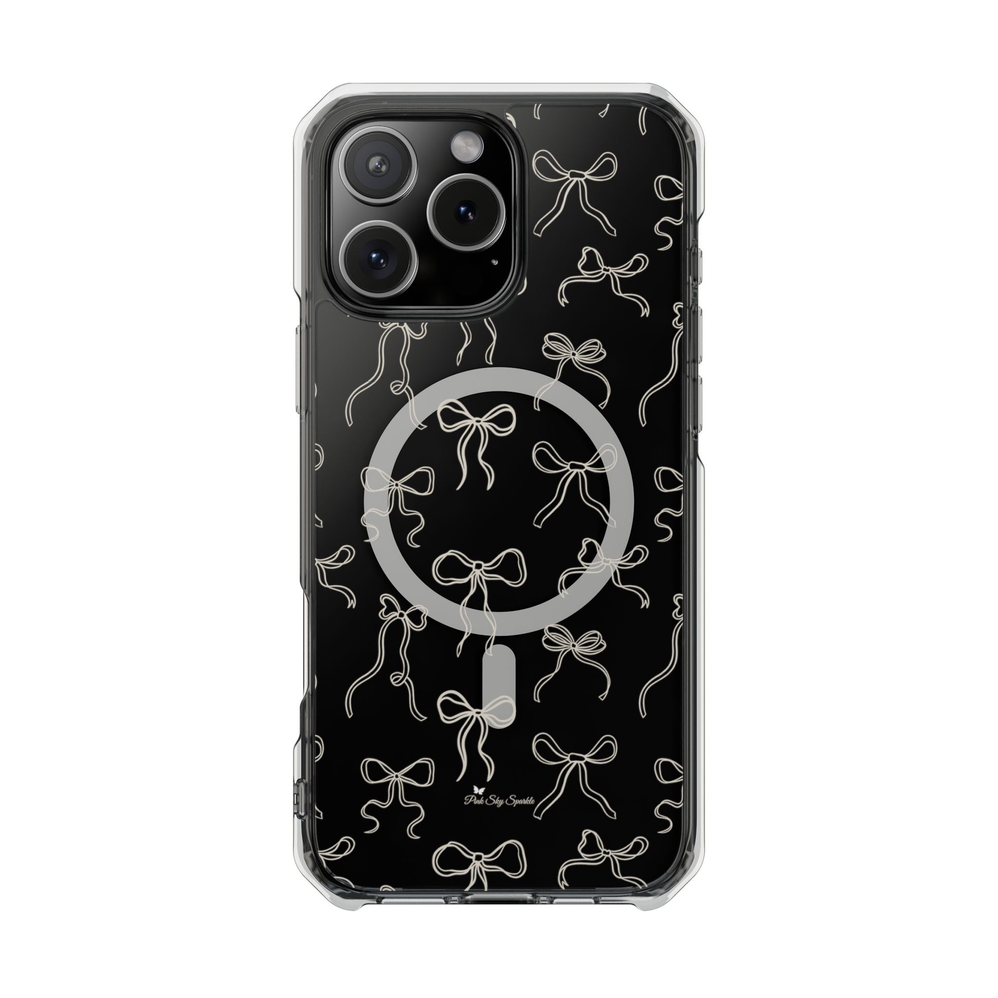 Neutral Bows Magnetic Clear Impact iPhone Case