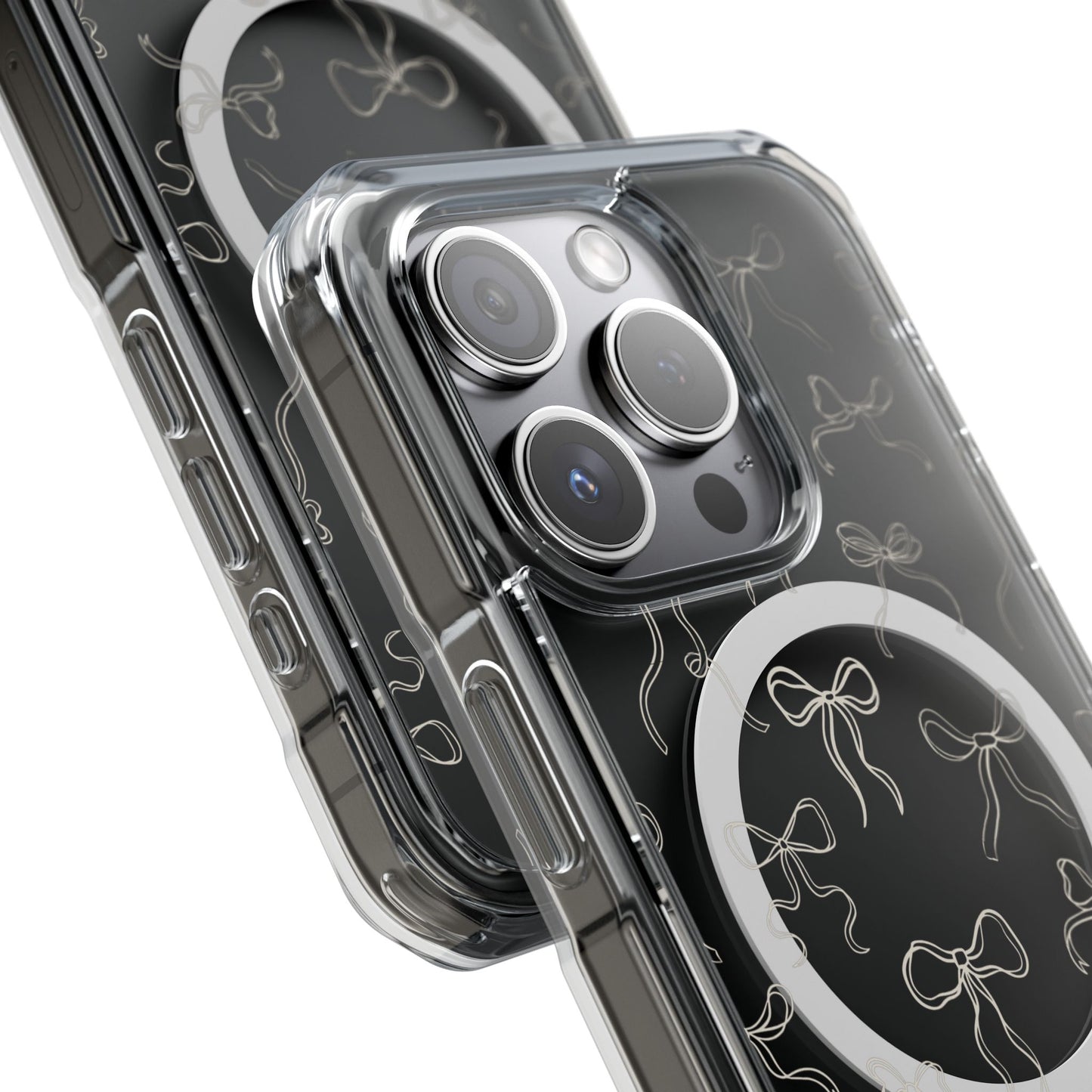 Neutral Bows Magnetic Clear Impact iPhone Case