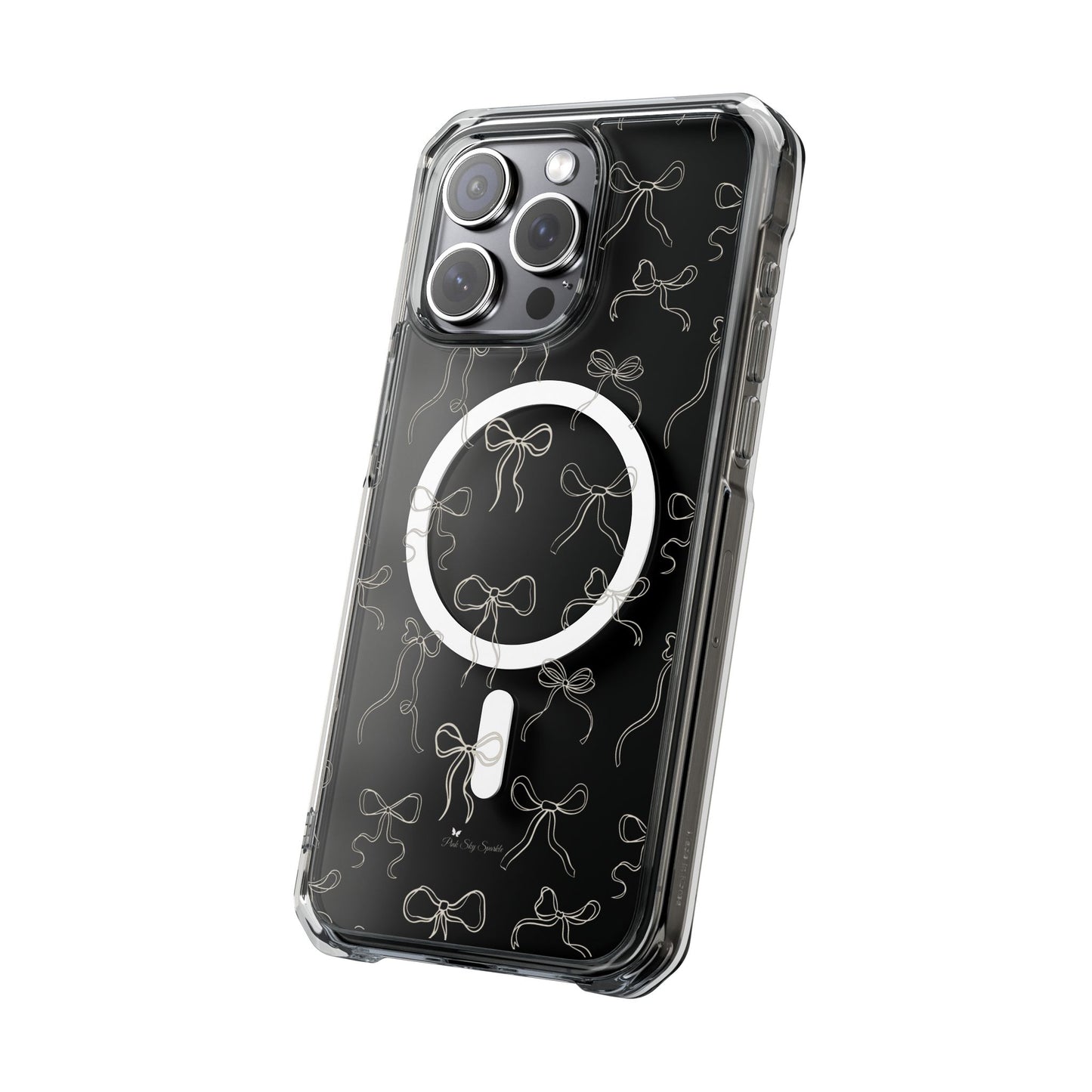 Neutral Bows Magnetic Clear Impact iPhone Case