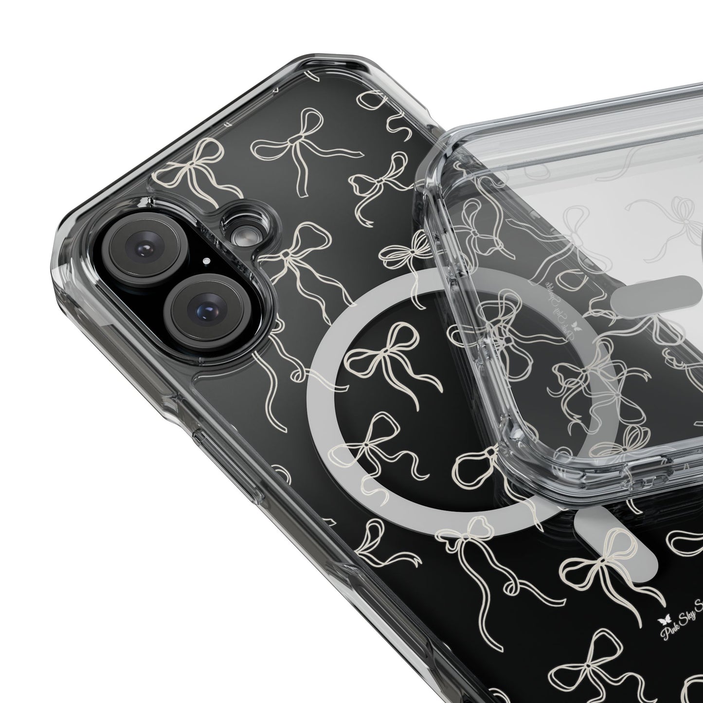 Neutral Bows Magnetic Clear Impact iPhone Case