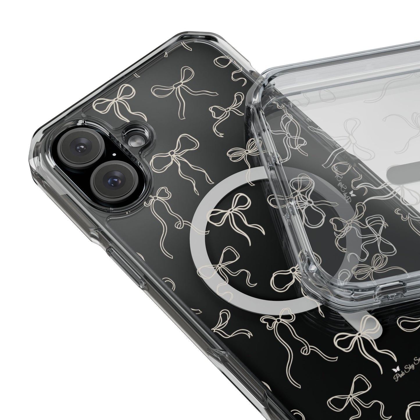 Neutral Bows Magnetic Clear Impact iPhone Case