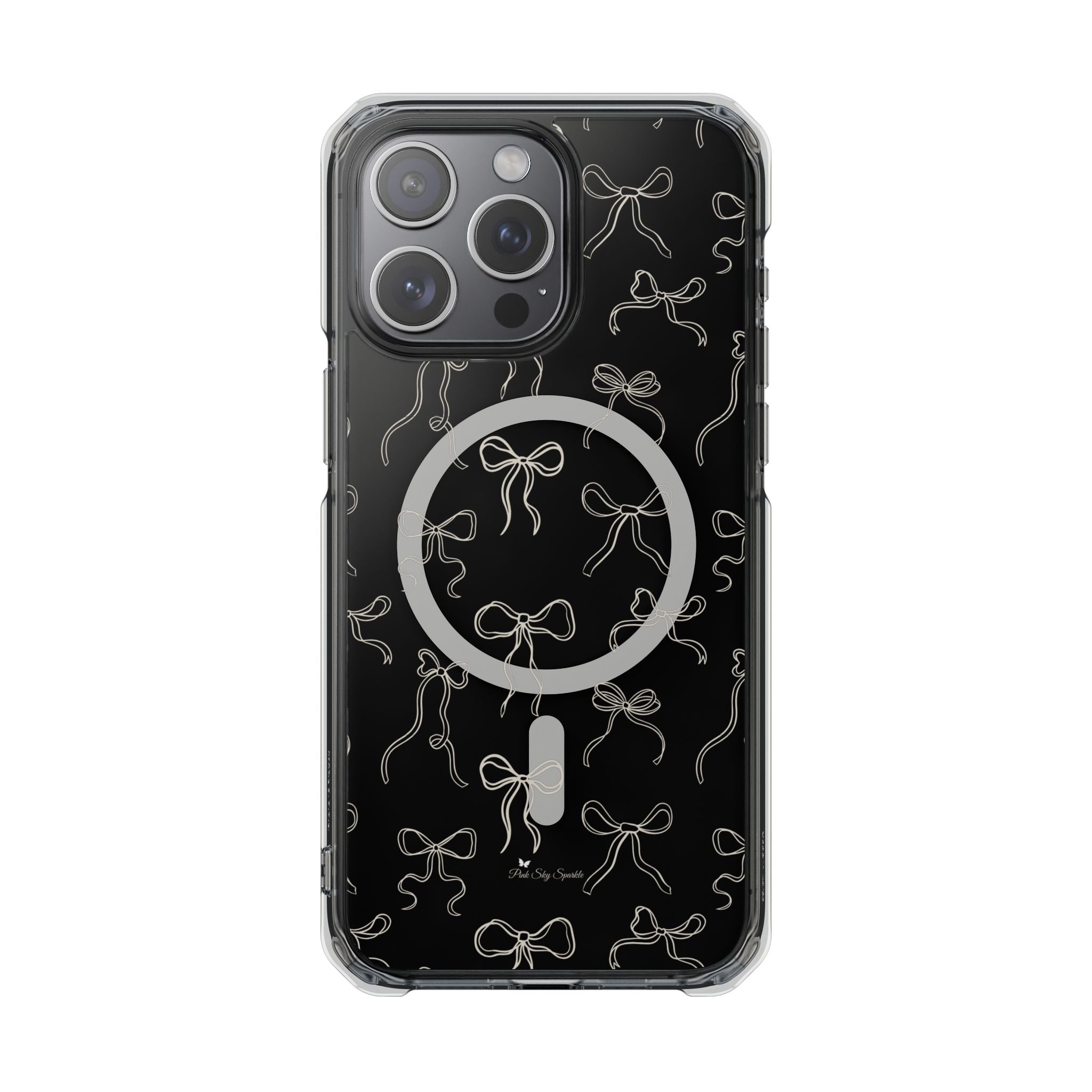 Neutral Bows Magnetic Clear Impact iPhone Case