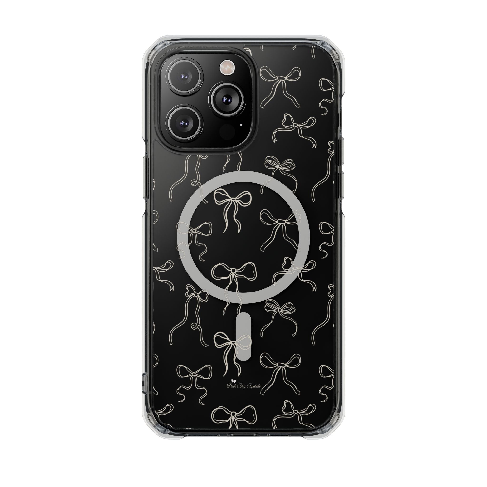 Neutral Bows Magnetic Clear Impact iPhone Case
