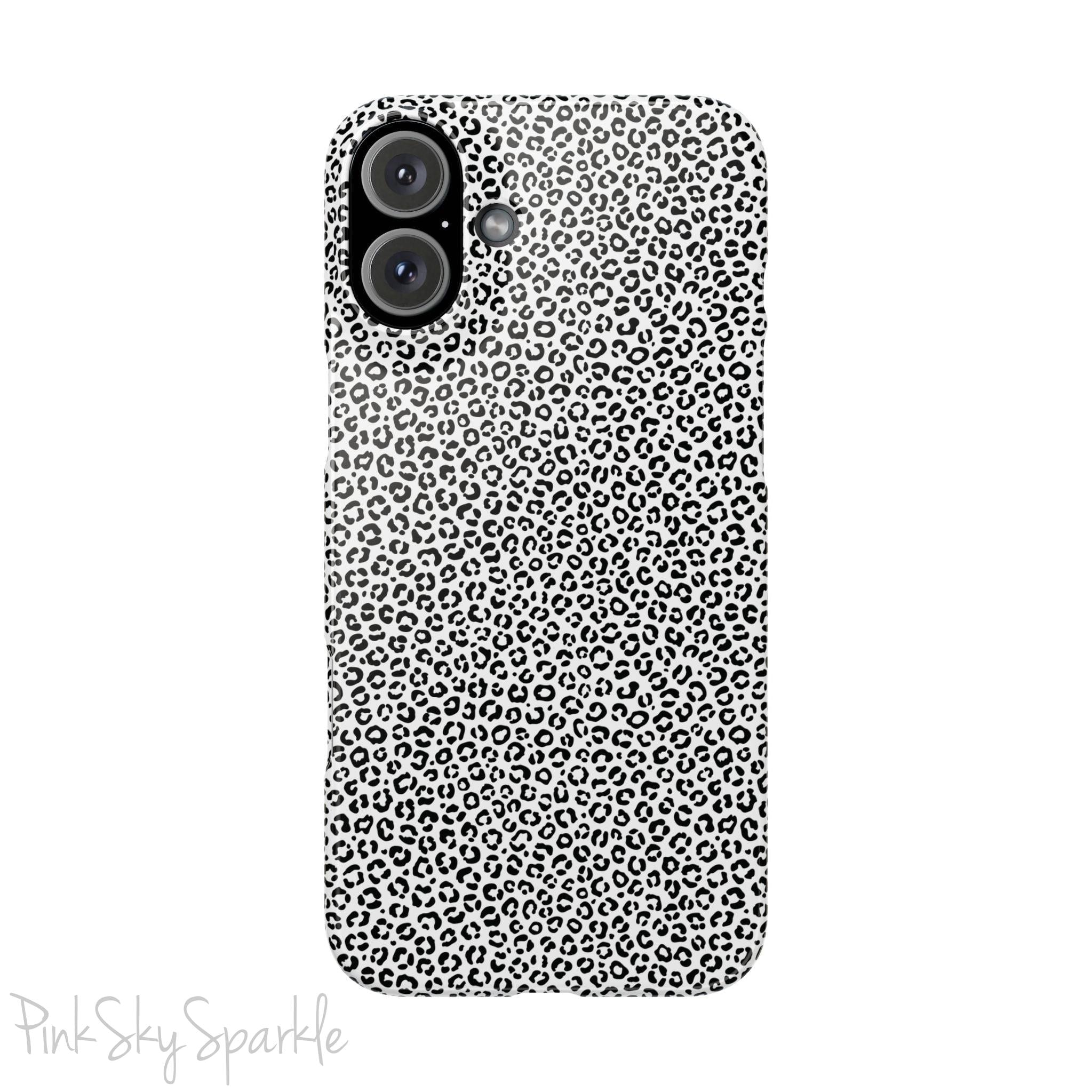 Noir Leopard Slim iPhone Case