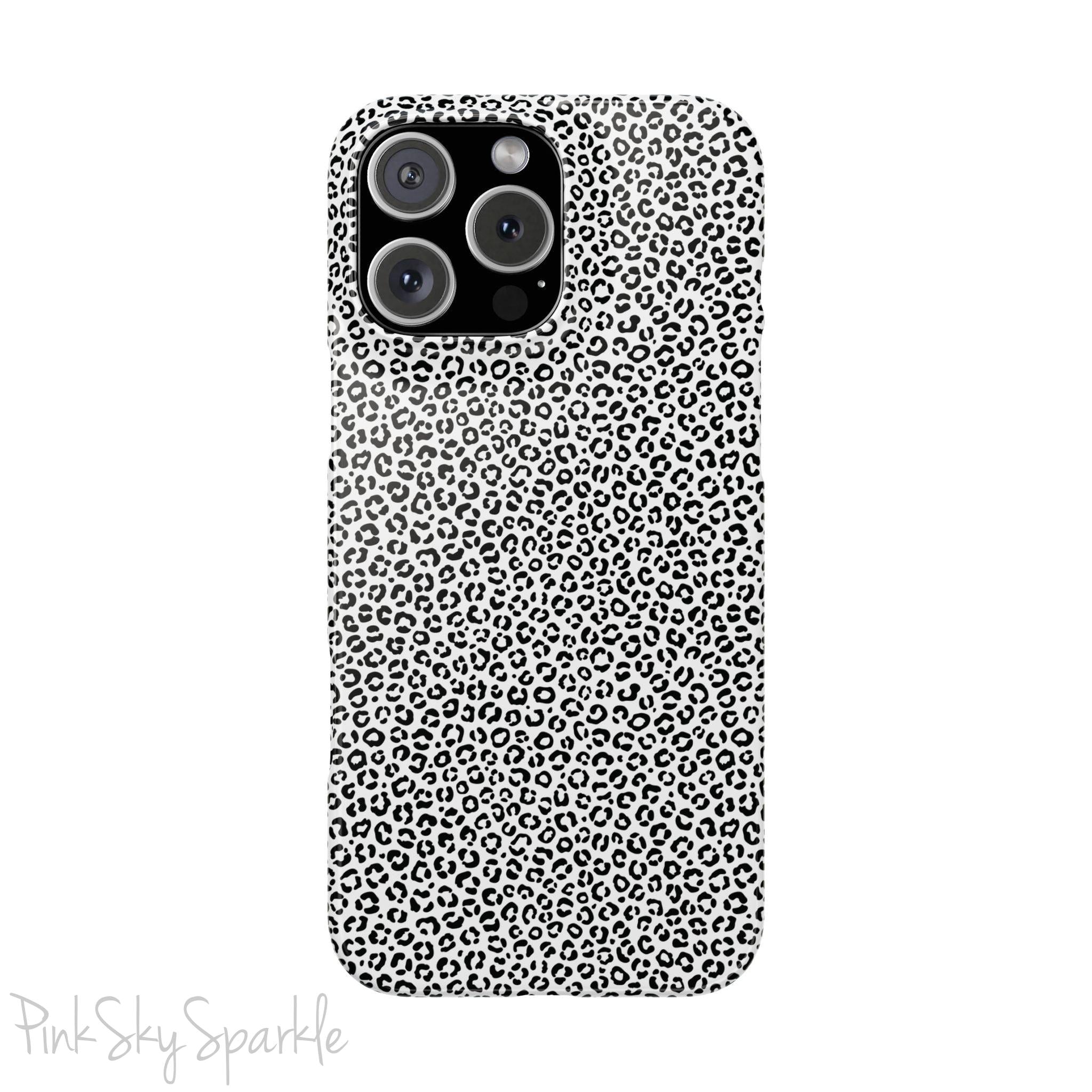 Noir Leopard Slim iPhone Case