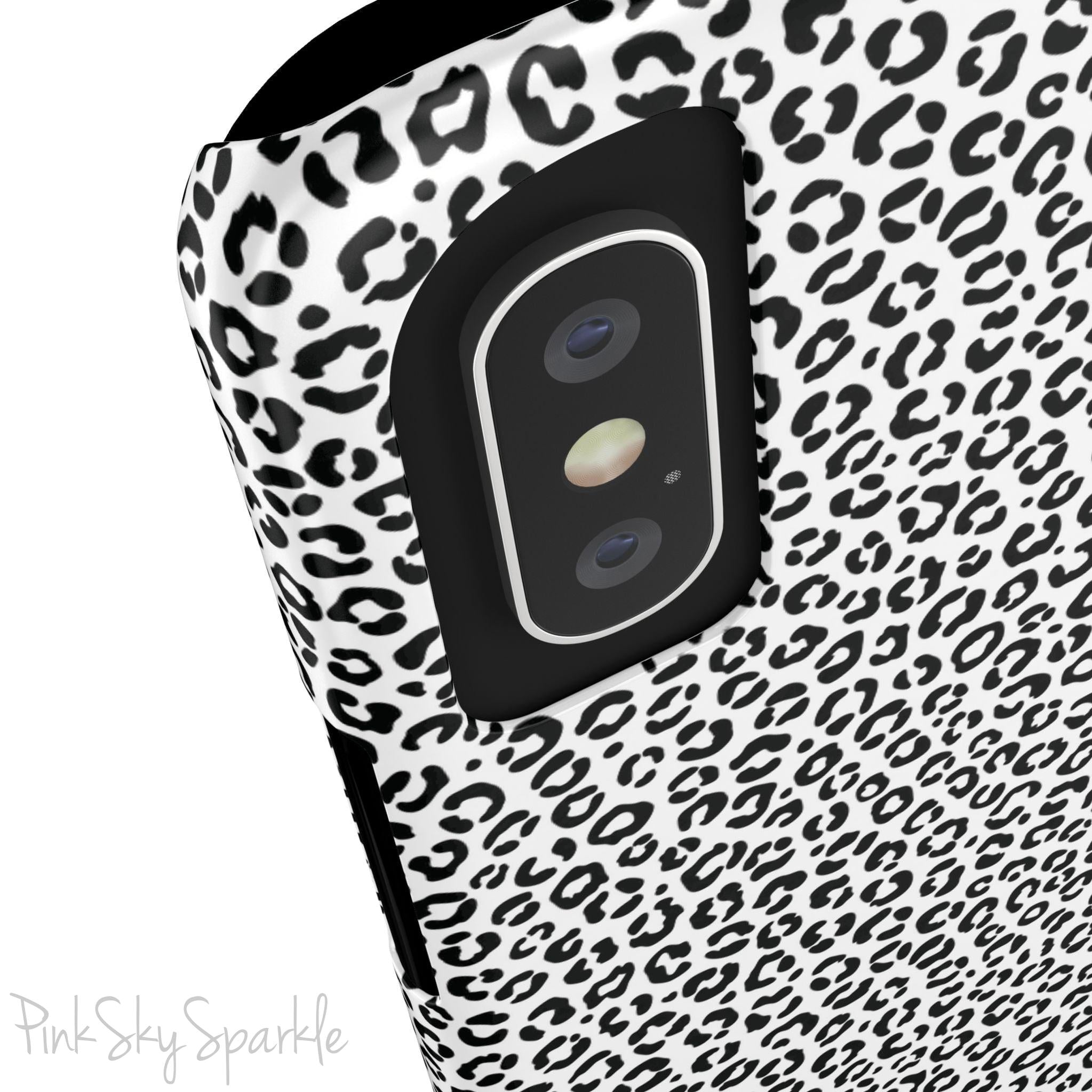 Noir Leopard Slim iPhone Case