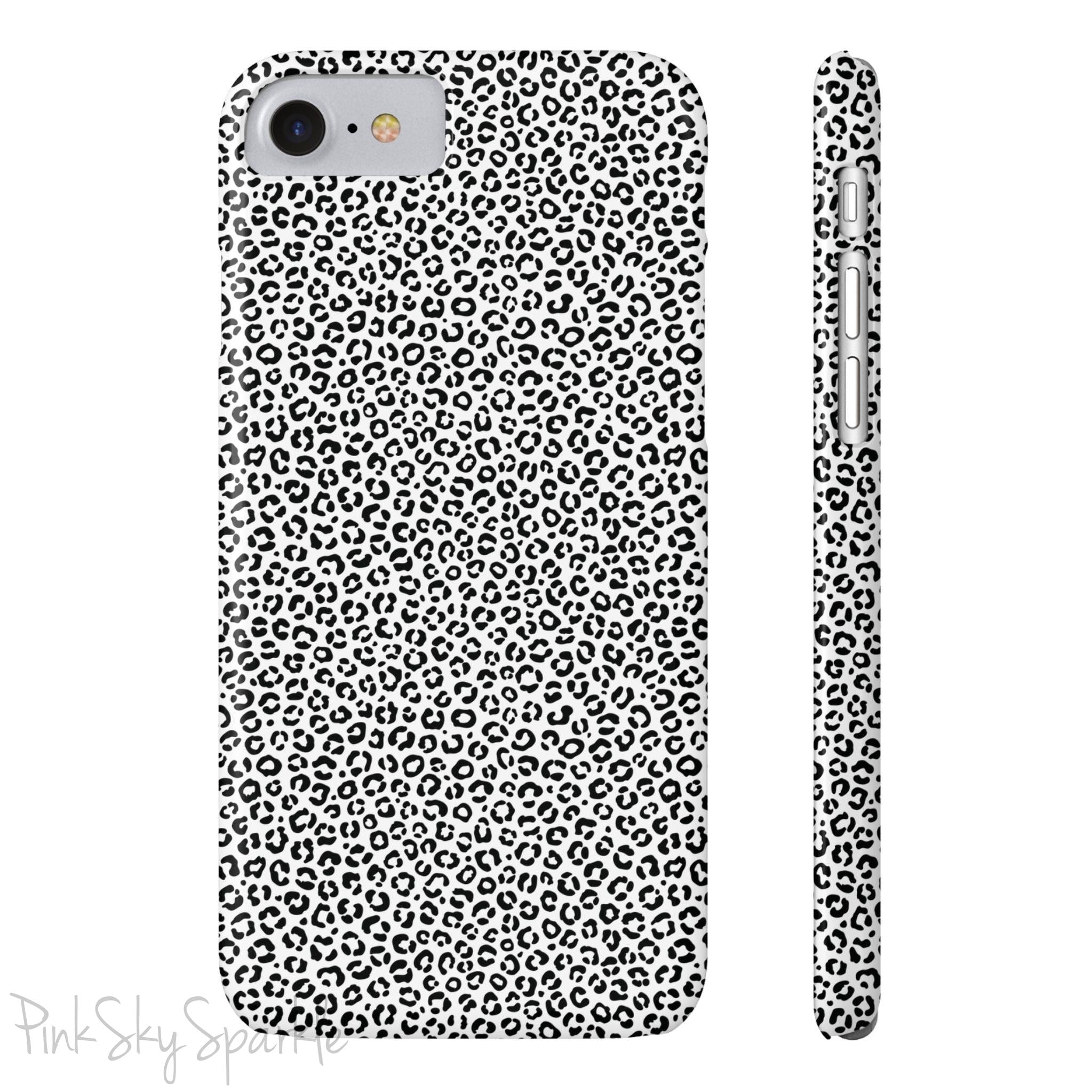 Noir Leopard Slim iPhone Case