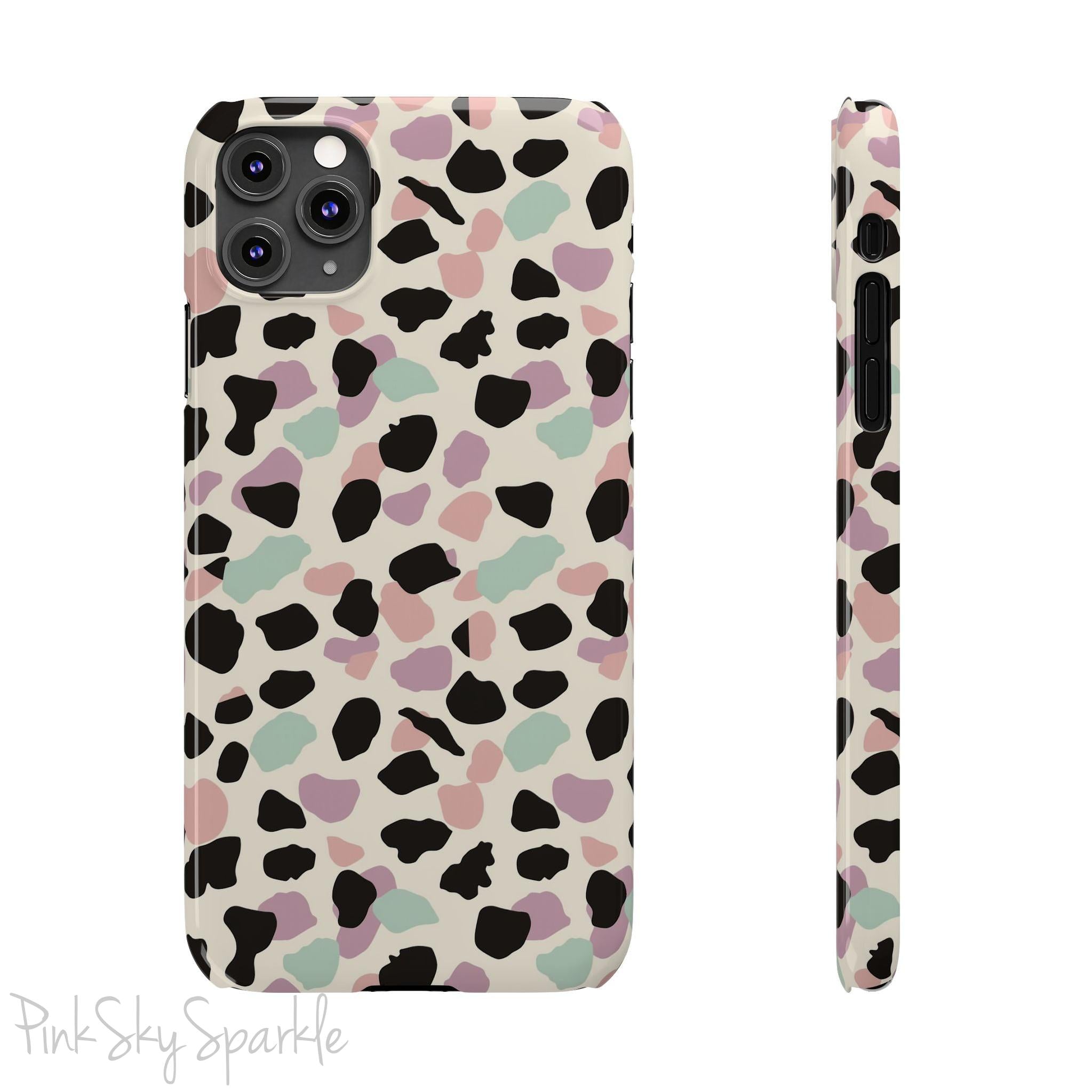 Pastel Cheetah Print Slim iPhone Case