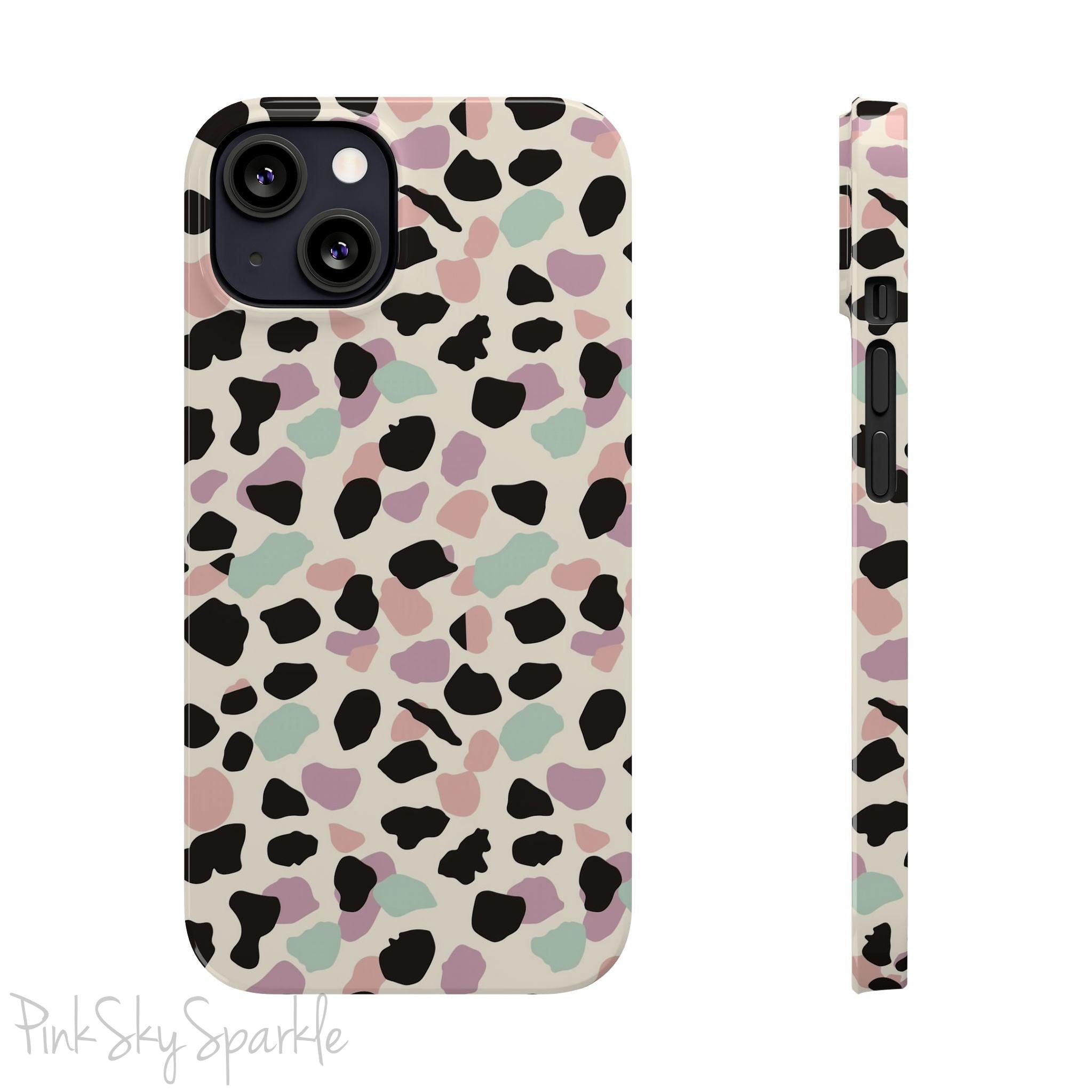 Pastel Cheetah Print Slim iPhone Case
