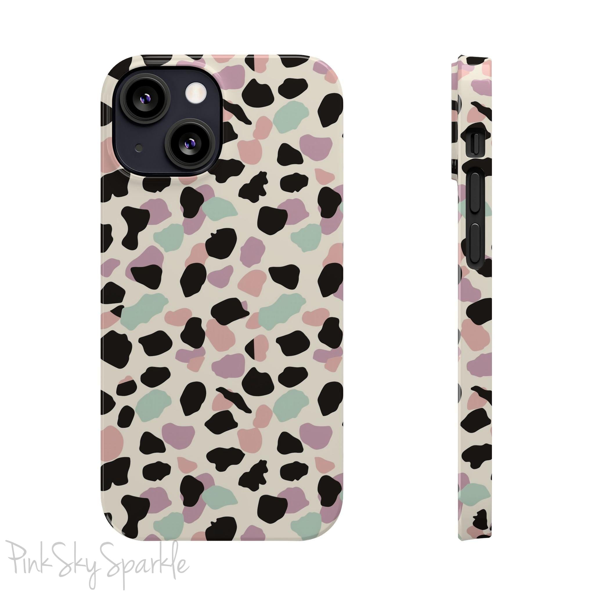 Pastel Cheetah Print Slim iPhone Case