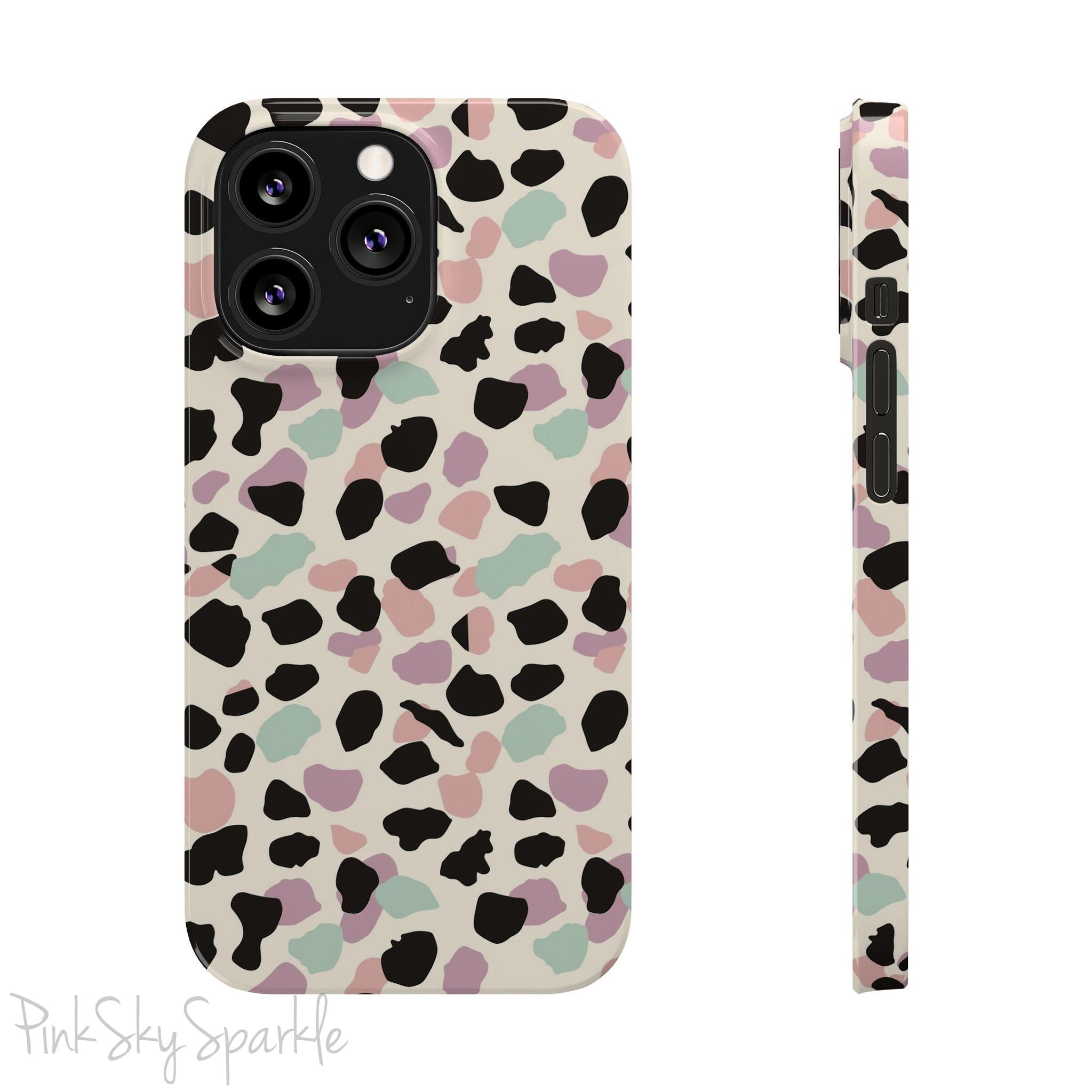 Pastel Cheetah Print Slim iPhone Case