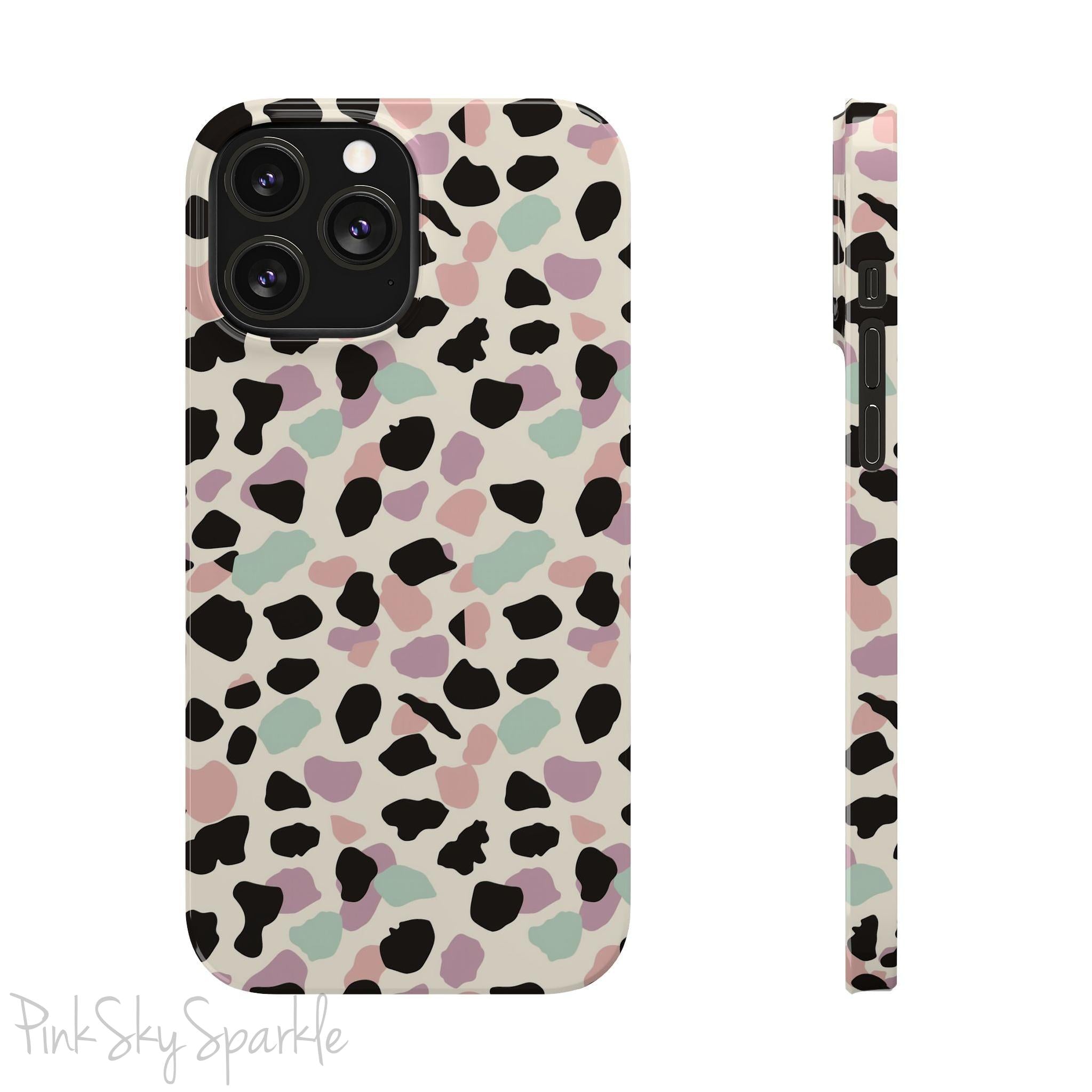 Pastel Cheetah Print Slim iPhone Case