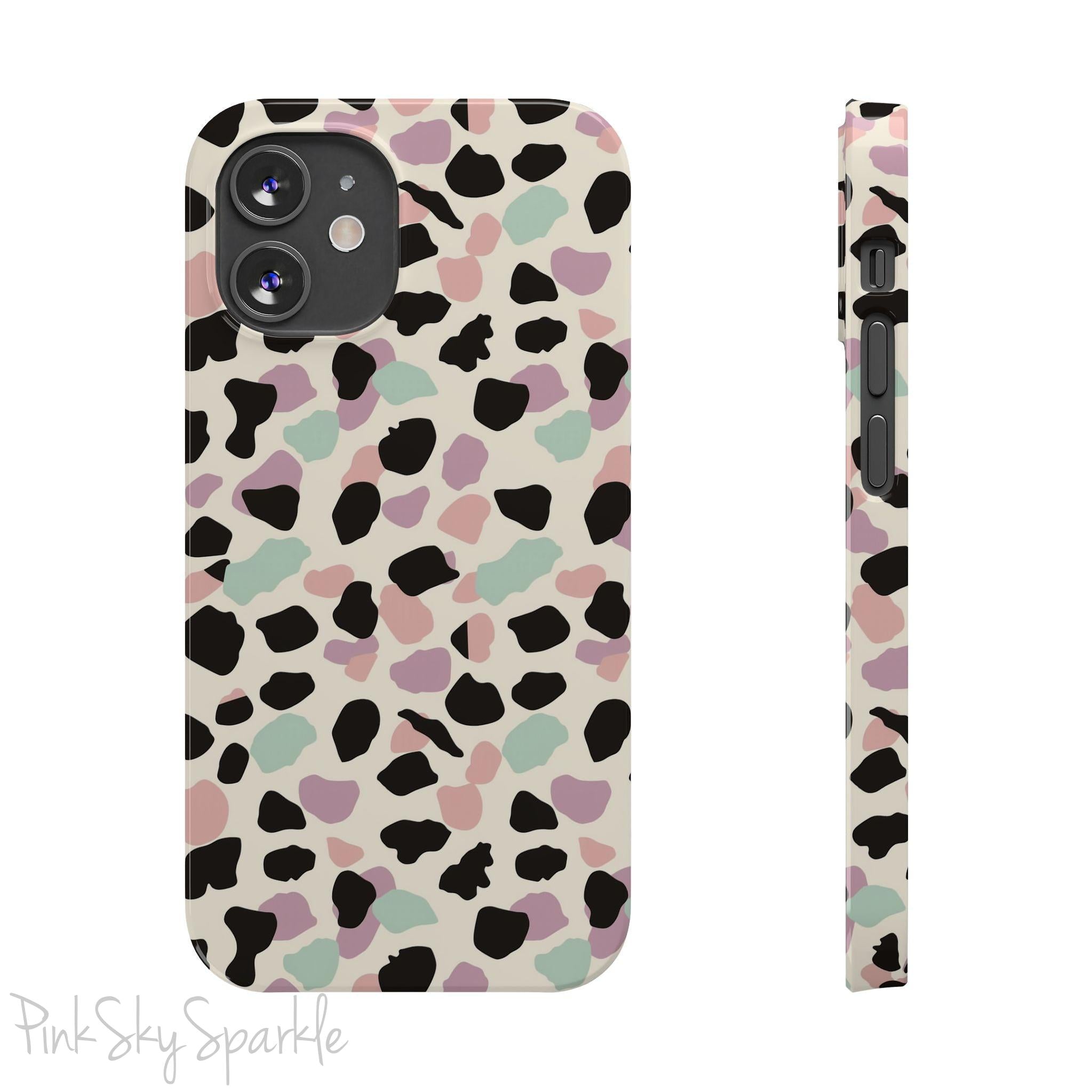 Pastel Cheetah Print Slim iPhone Case