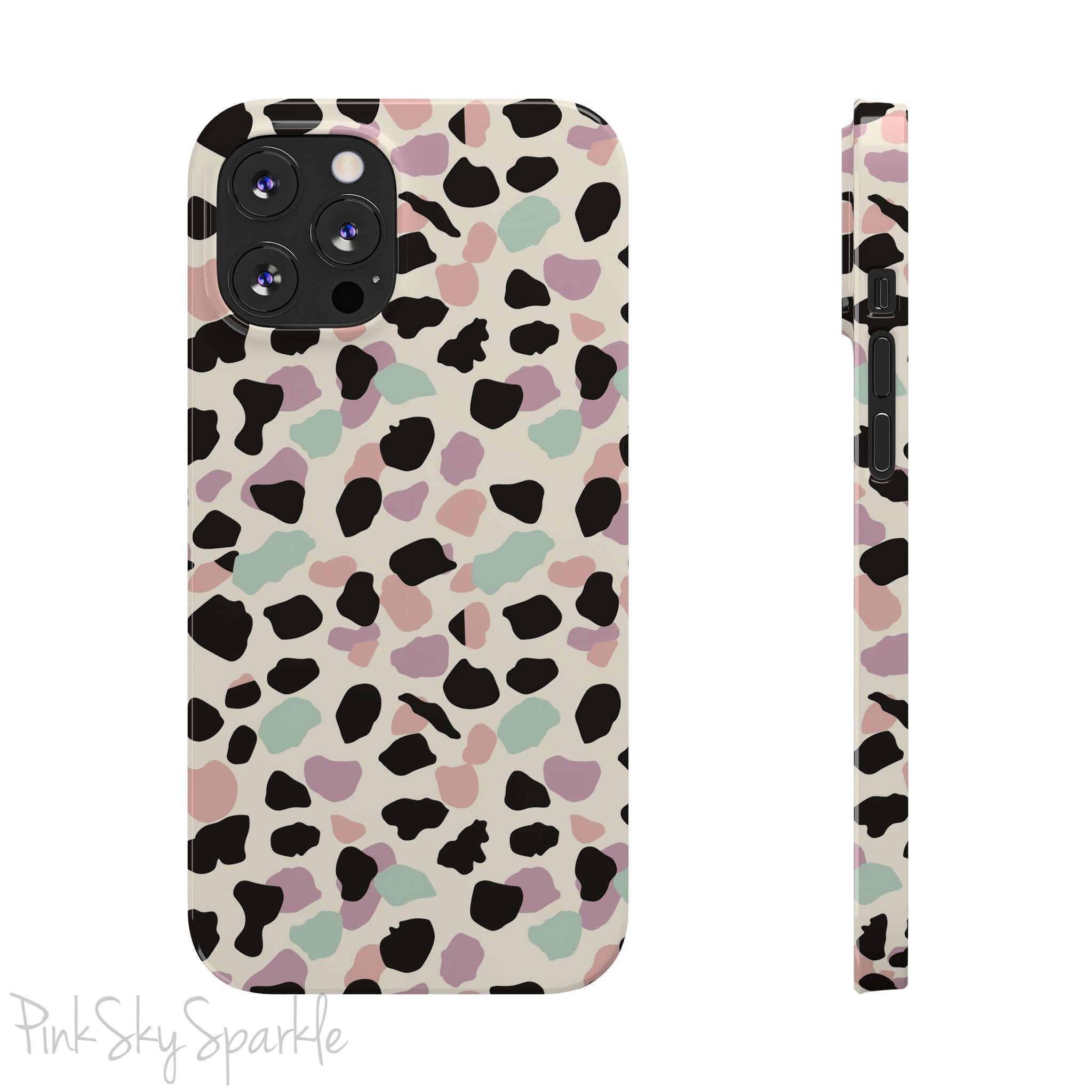 Pastel Cheetah Print Slim iPhone Case
