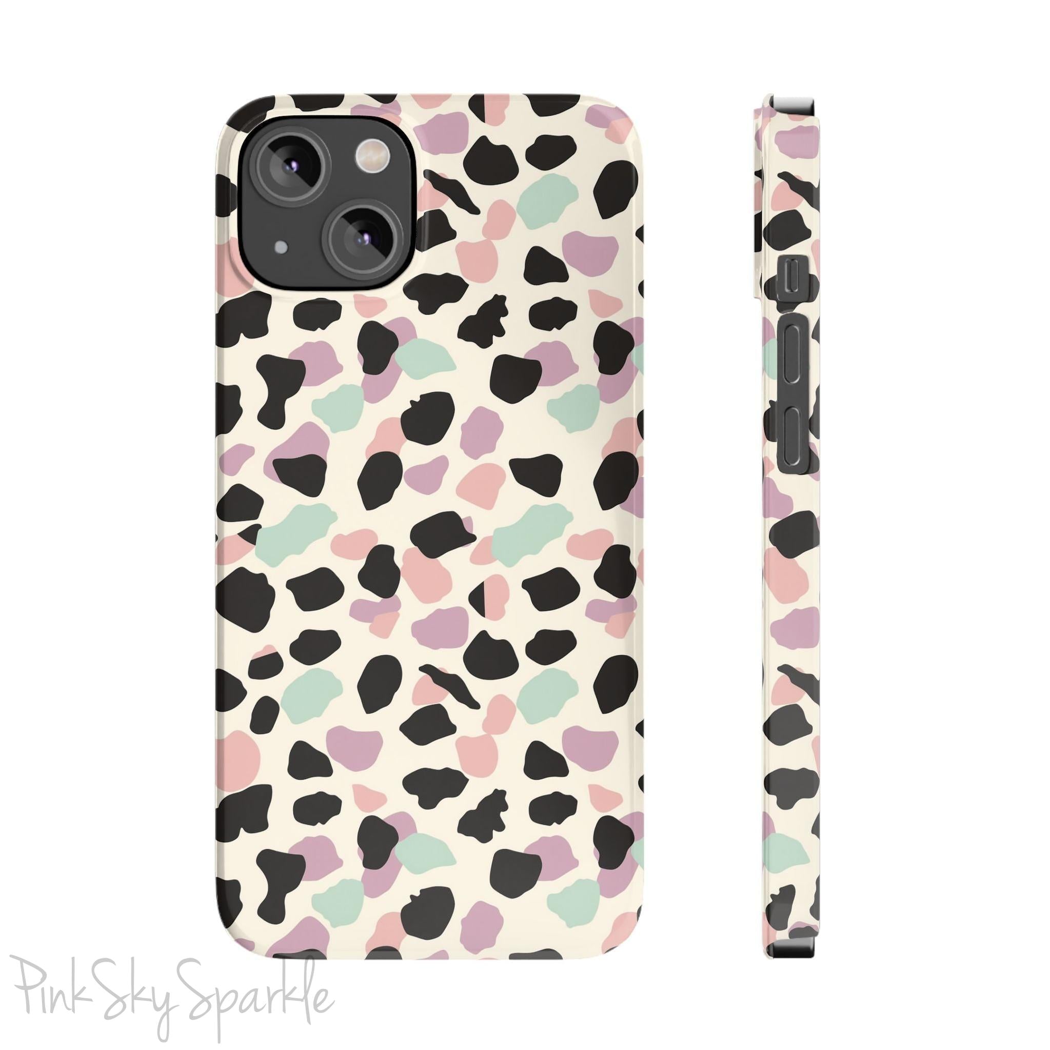 Pastel Cheetah Print Slim iPhone Case