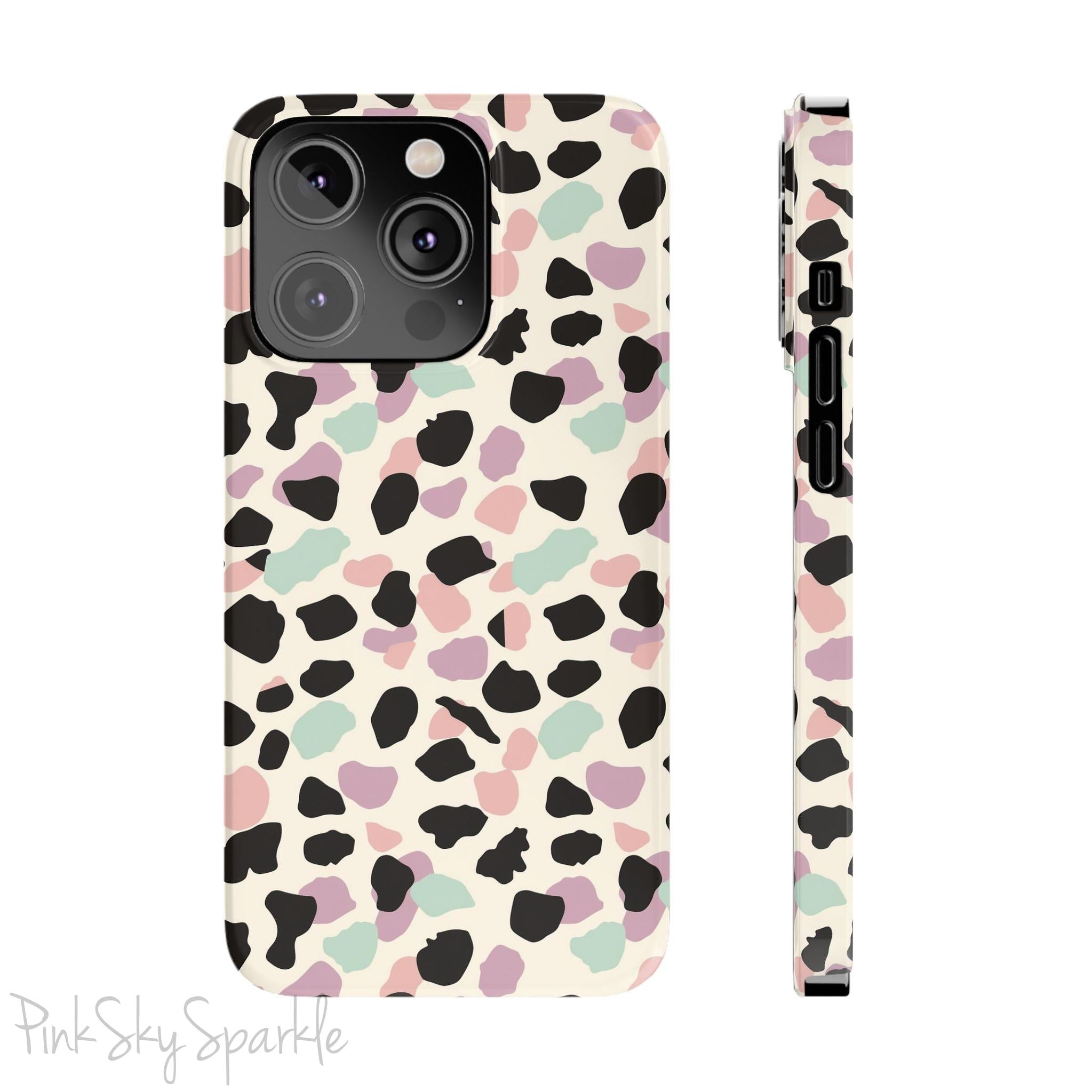 Pastel Cheetah Print Slim iPhone Case